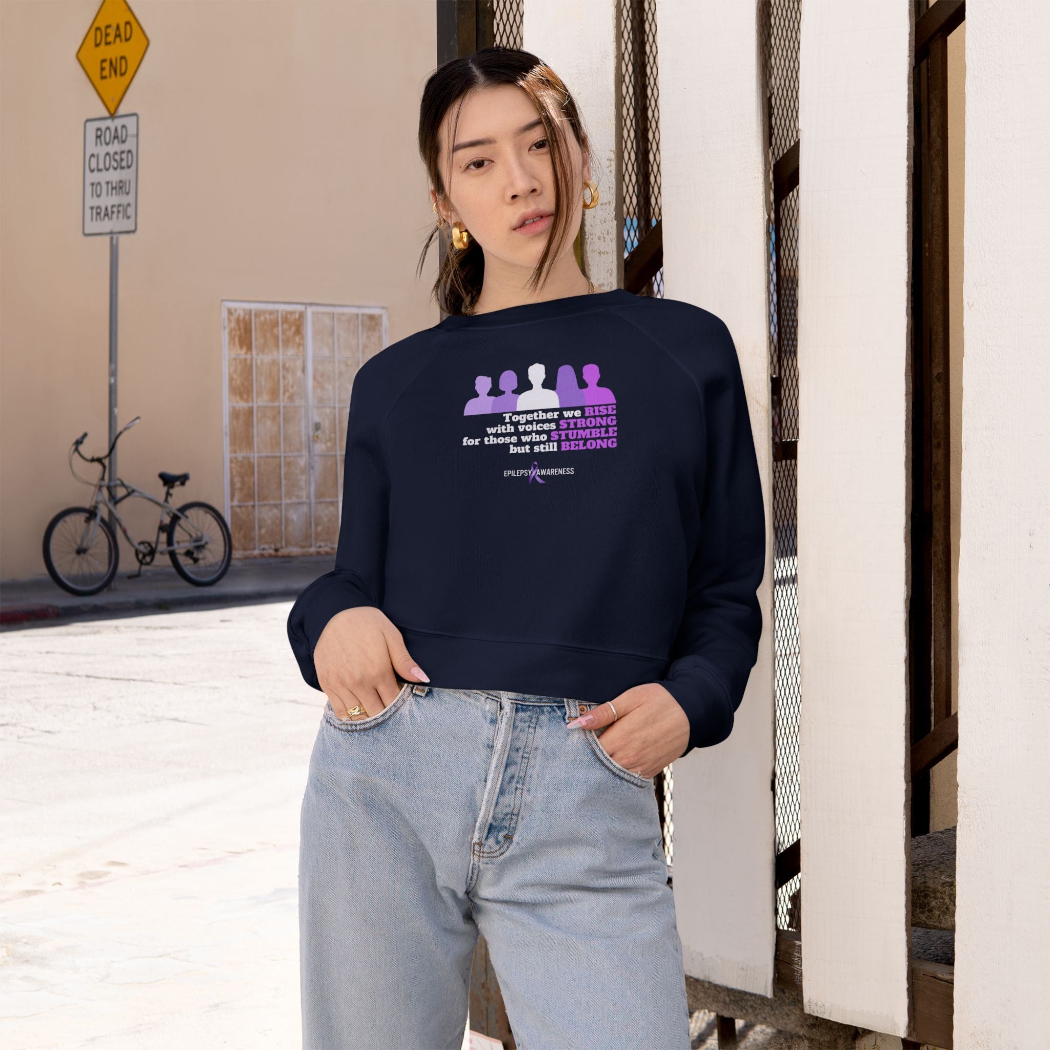 Together We Stand Women's Cropped Fleece Pullover - EpiAl's Shop
