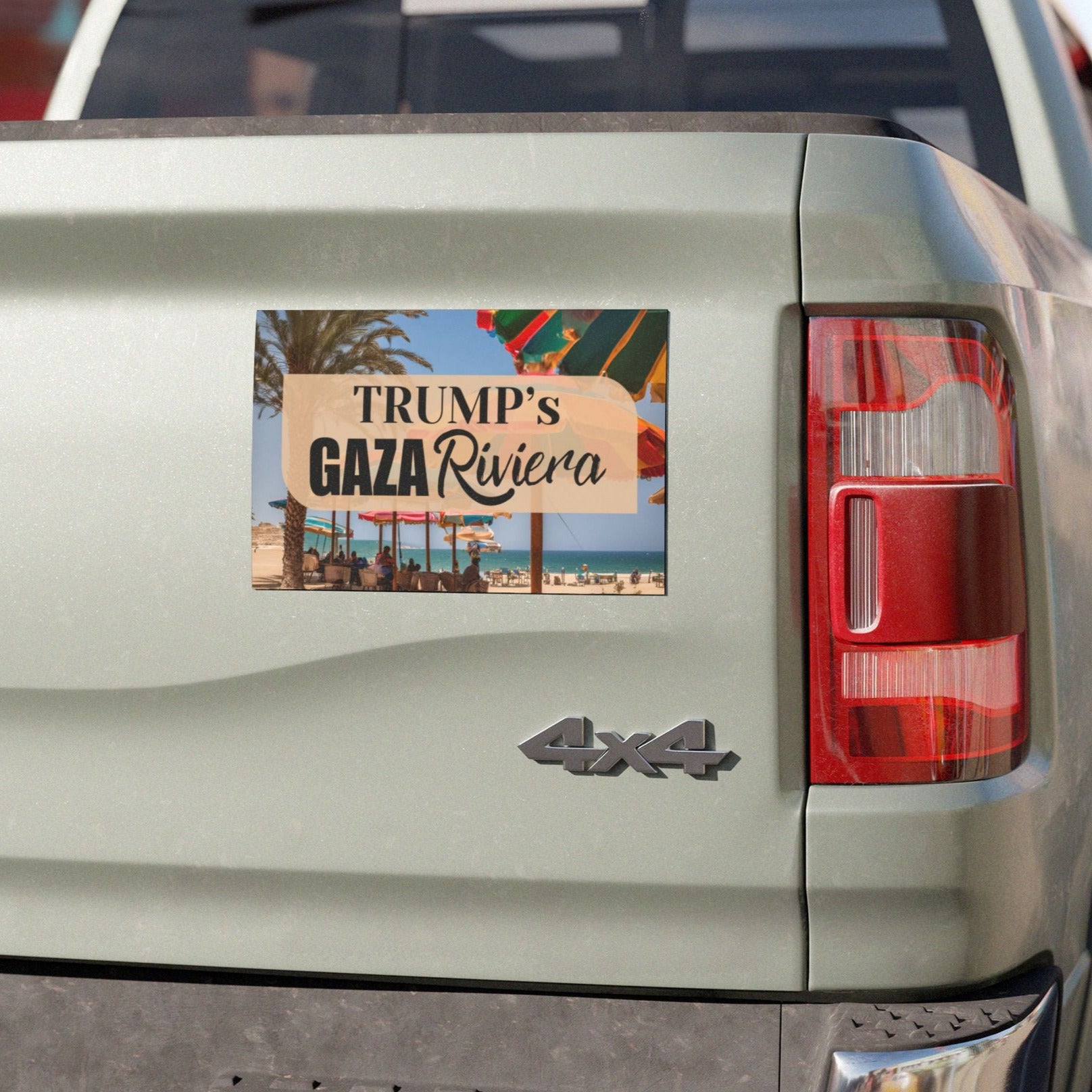 Trump's Gaza Riviera Car Magnet - Fun Travel Decor