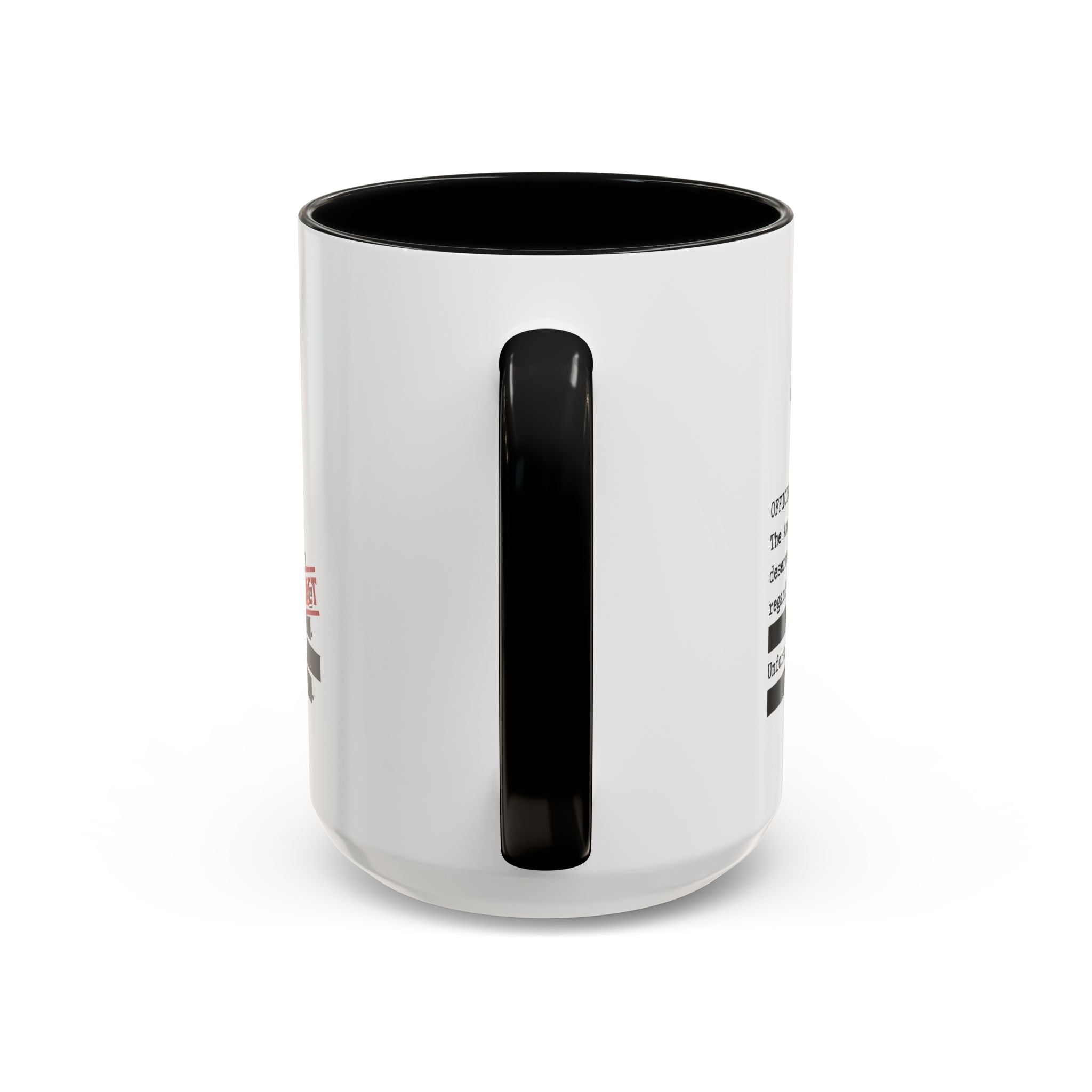 Official Memo Top Secret Coffee Mug – Political Satire Two-Tone Mug