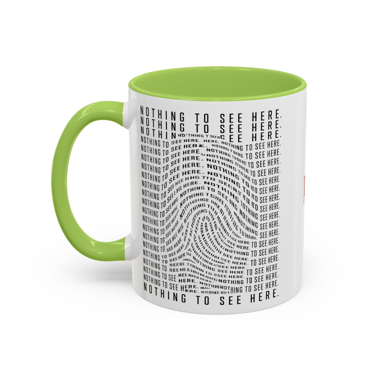 Nothing to See Here Mug | Hidden Fingerprint True Crime & Social Media Coffee Cup (11/15oz)