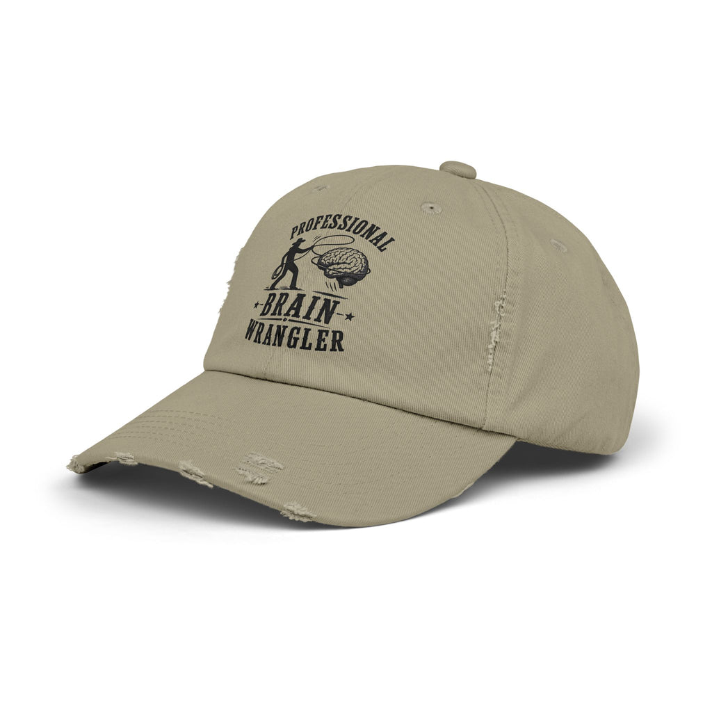 Professional Brain Wrangler Distressed Cap