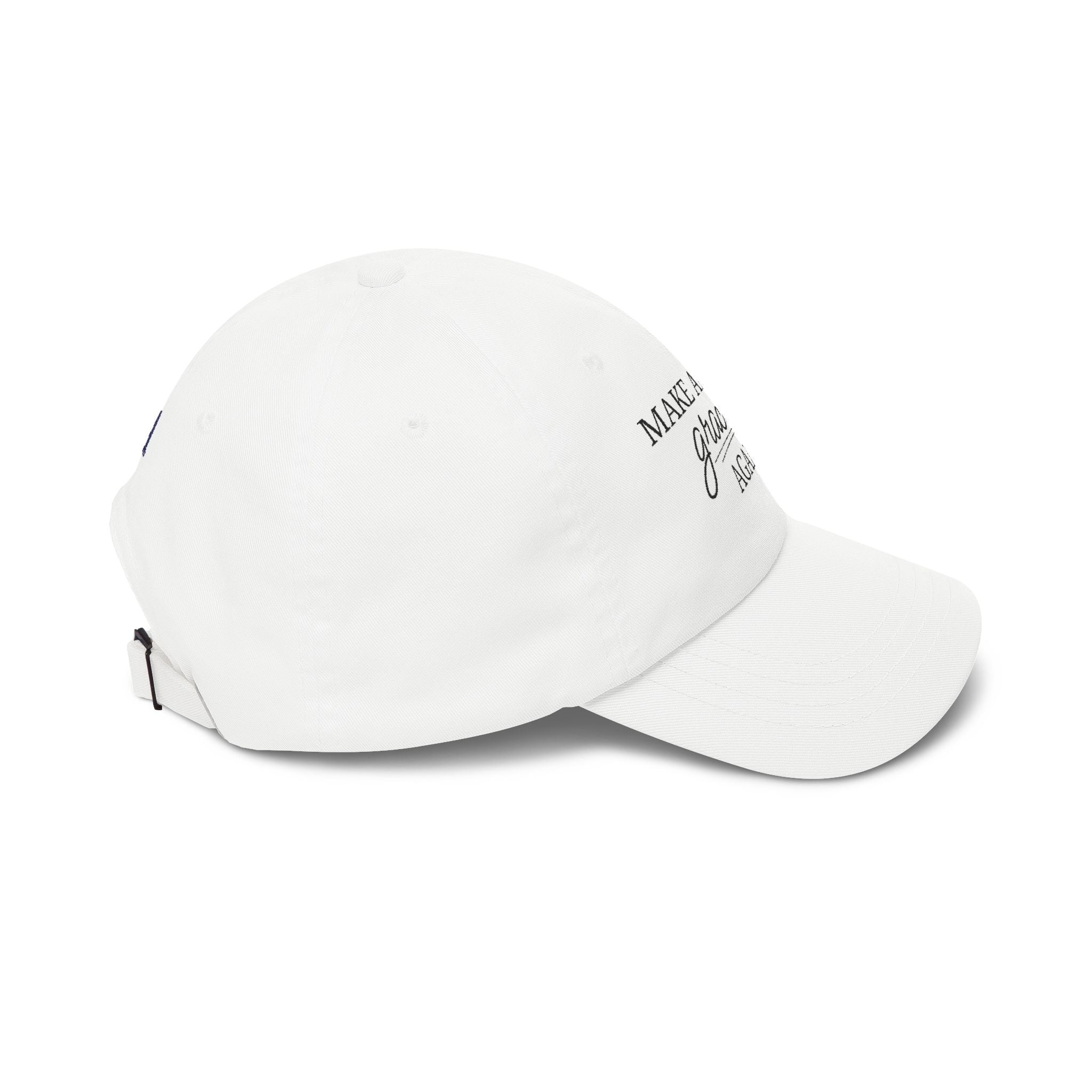White Make America Gracious Again Hat – Polite Political Parody Cap