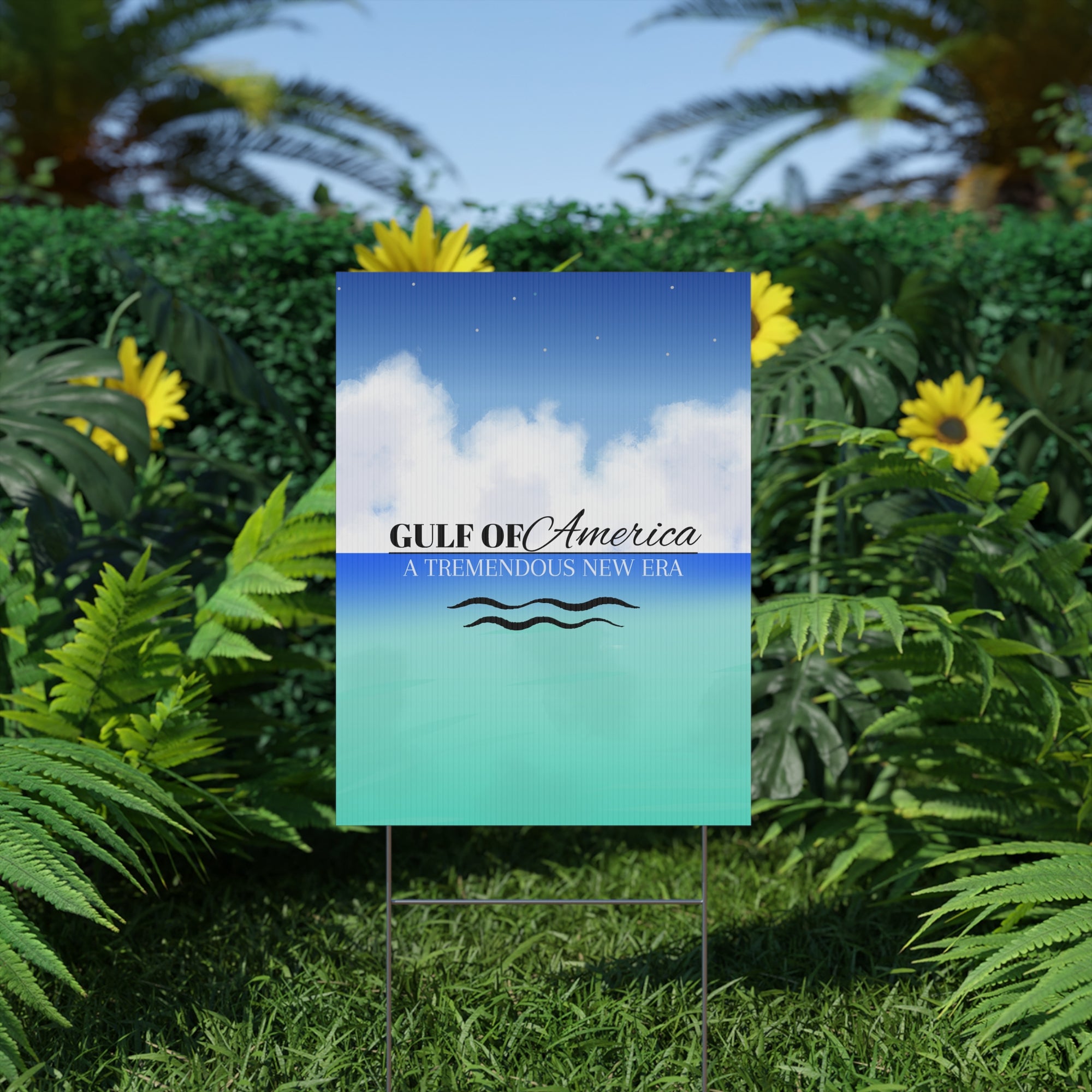 American Gulf Plastic Yard Sign