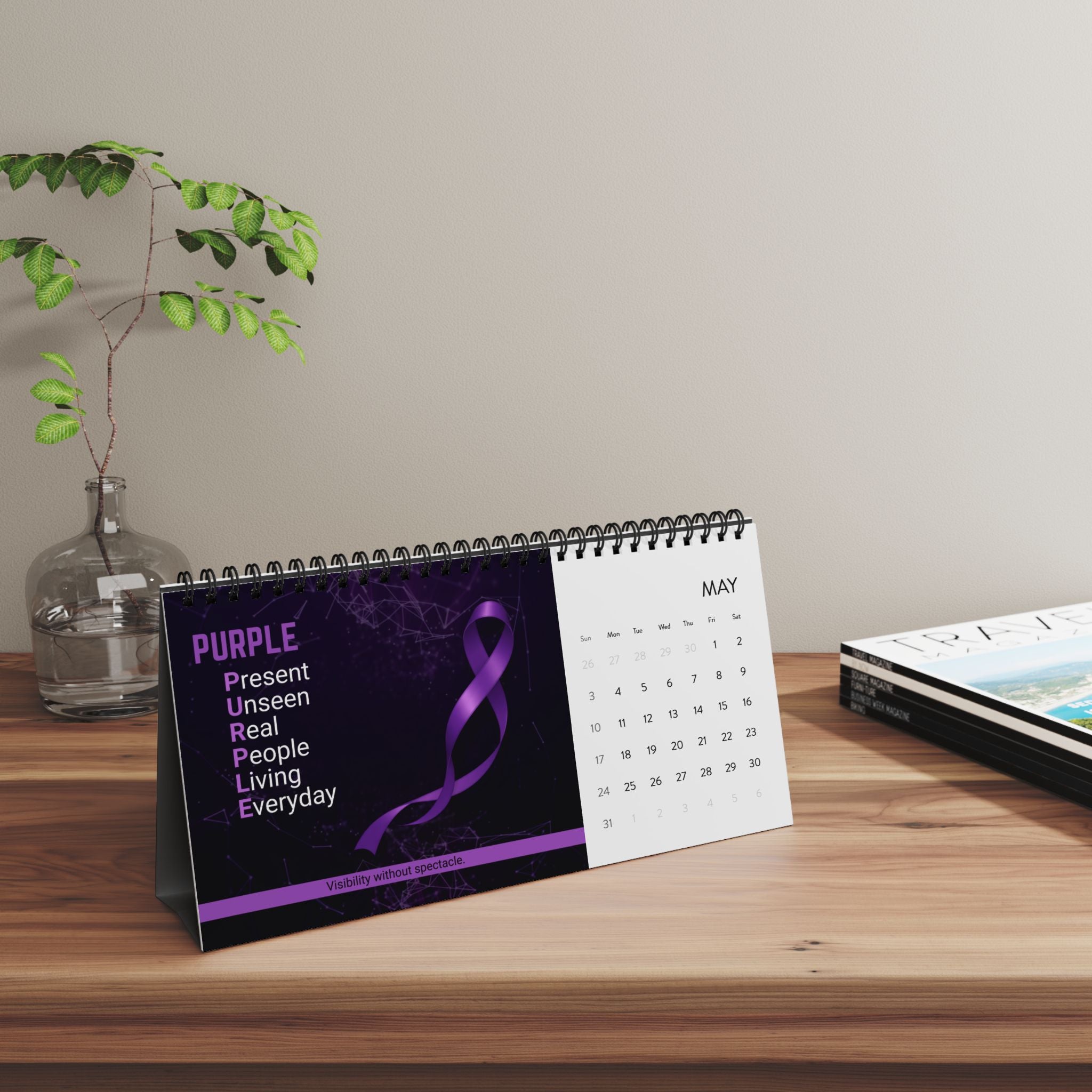 What the Letters Hold – 2026 Epilepsy Awareness Desk Calendar