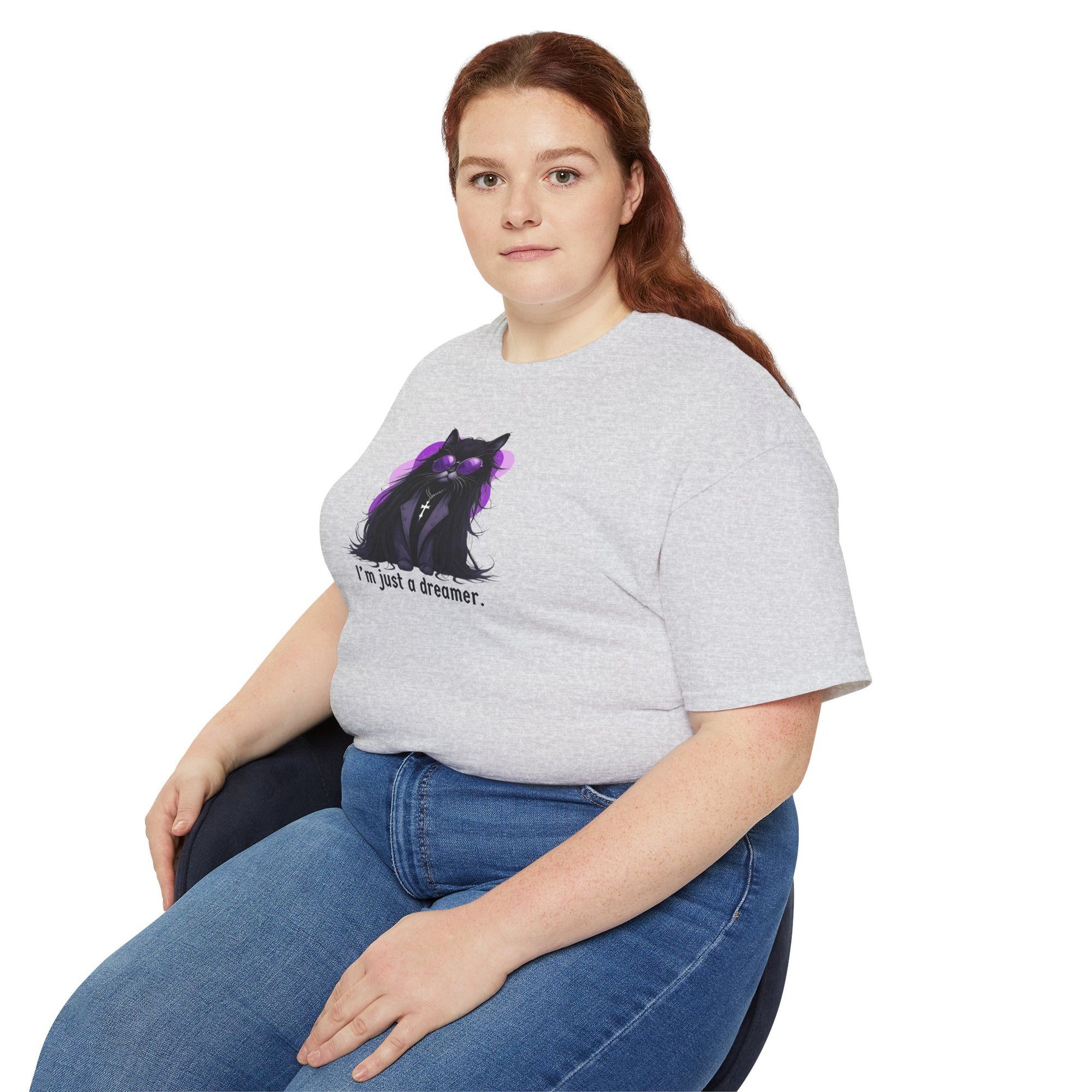 Just a Dreamer Ozzy Cat Graphic Tee