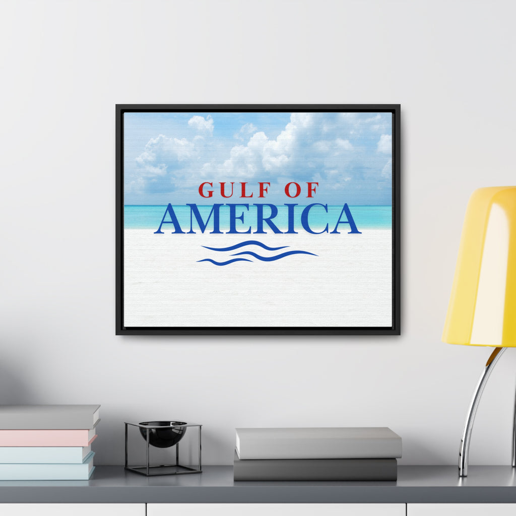 American Gulf Canvas Wrap - Coastal Wall Art for Beach Lovers