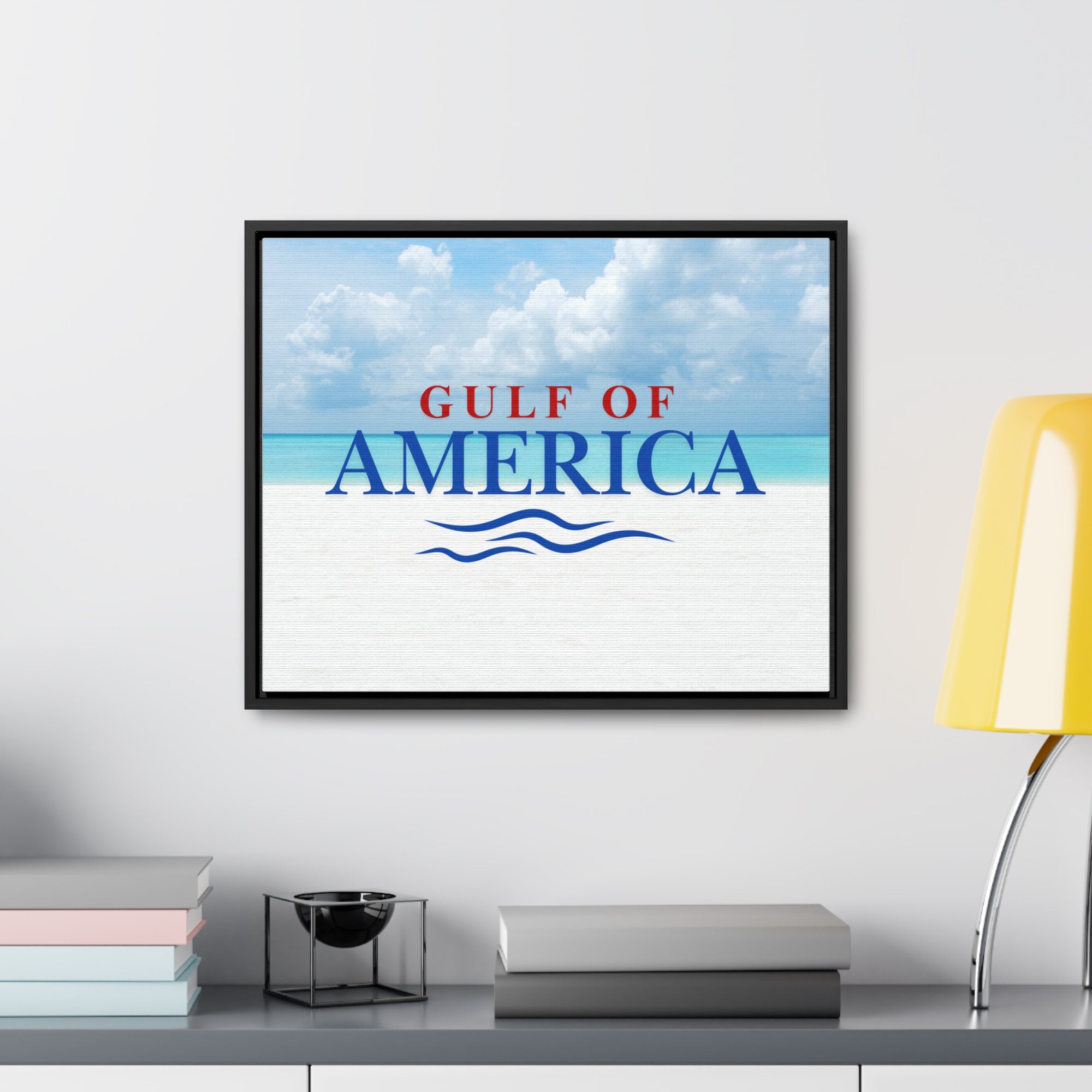 American Gulf Canvas Wrap - Coastal Wall Art for Beach Lovers