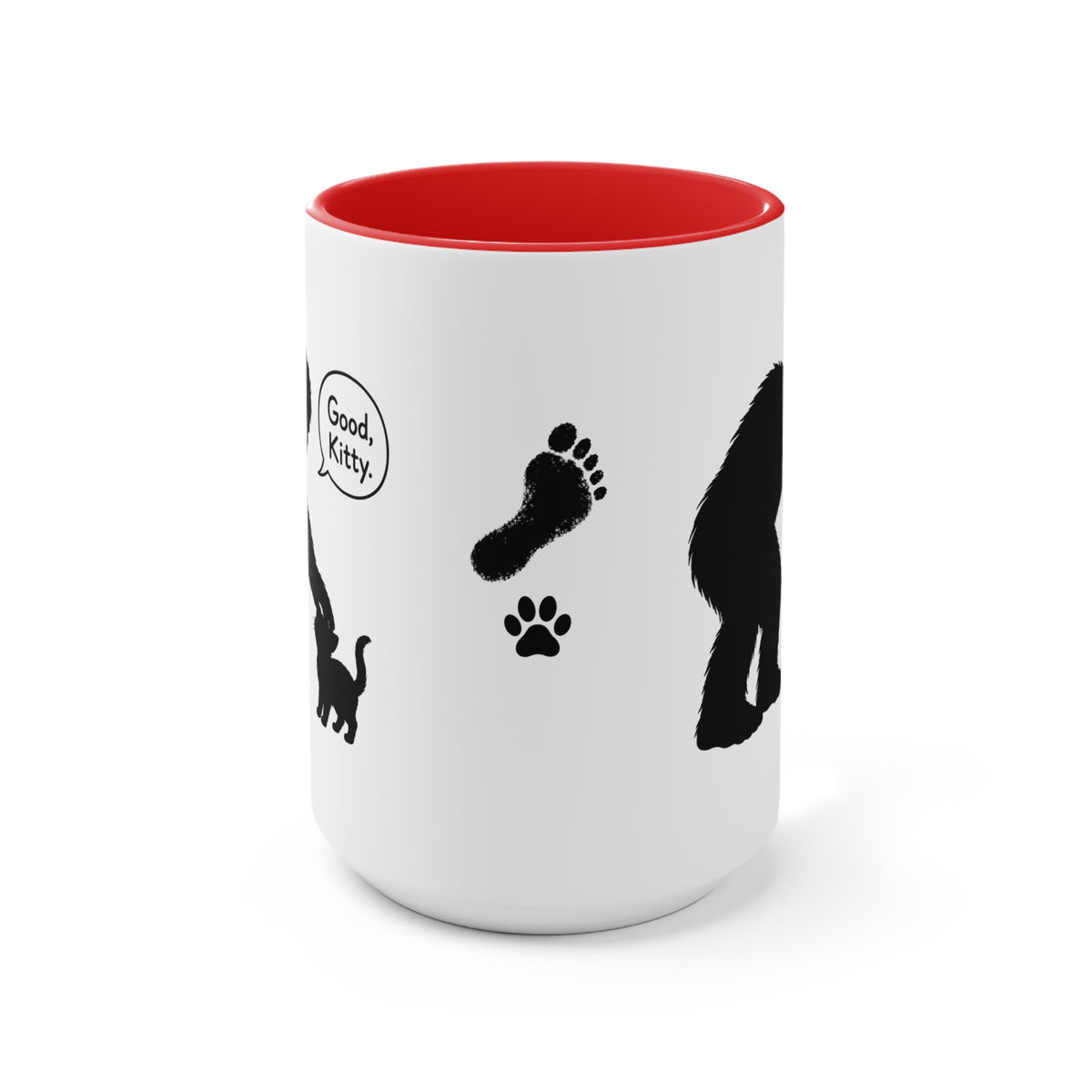 Sasquatch & Cat “Good, Kitty” Accent Mug