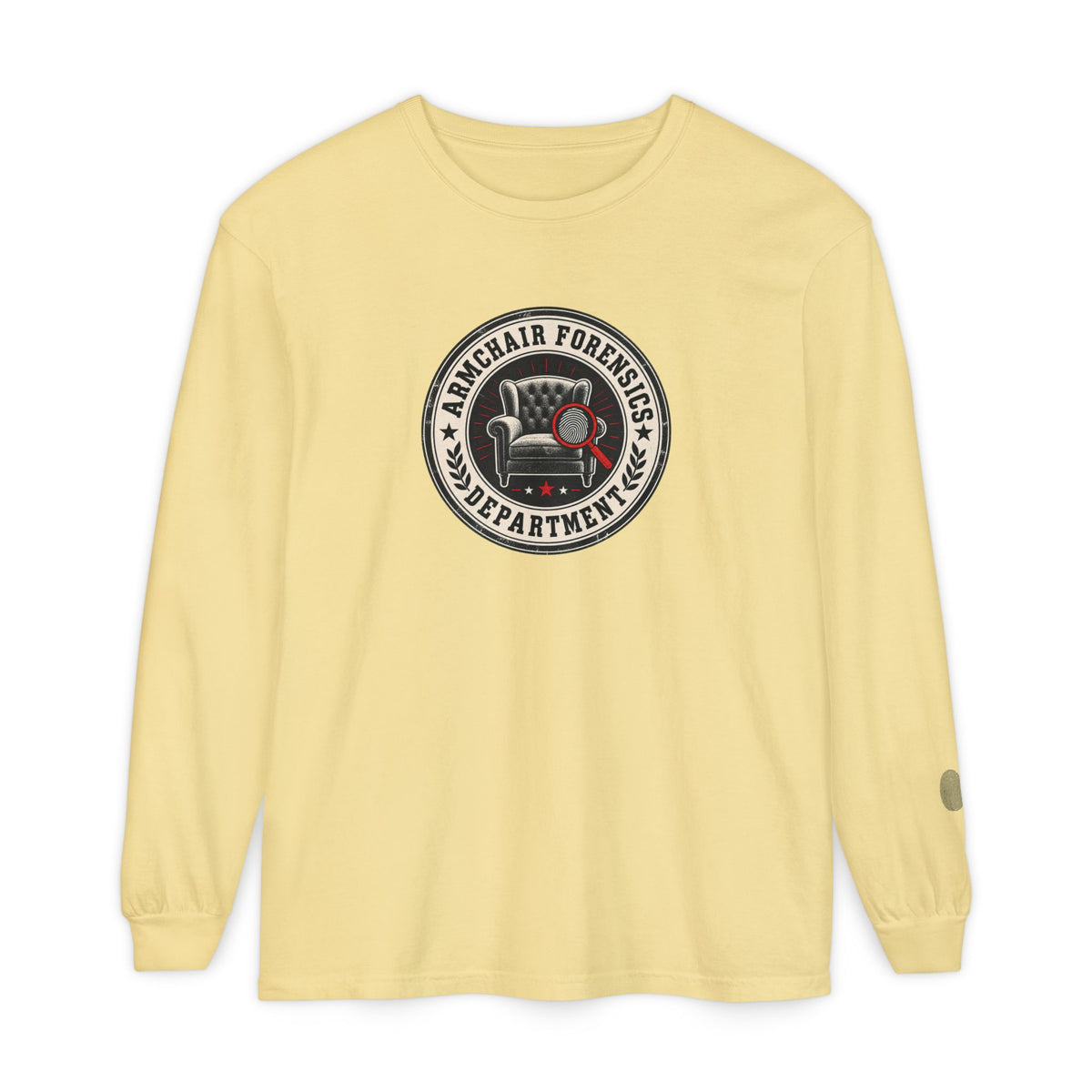 Armchair Forensics Department Long Sleeve Shirt | True Crime Investigator Tee