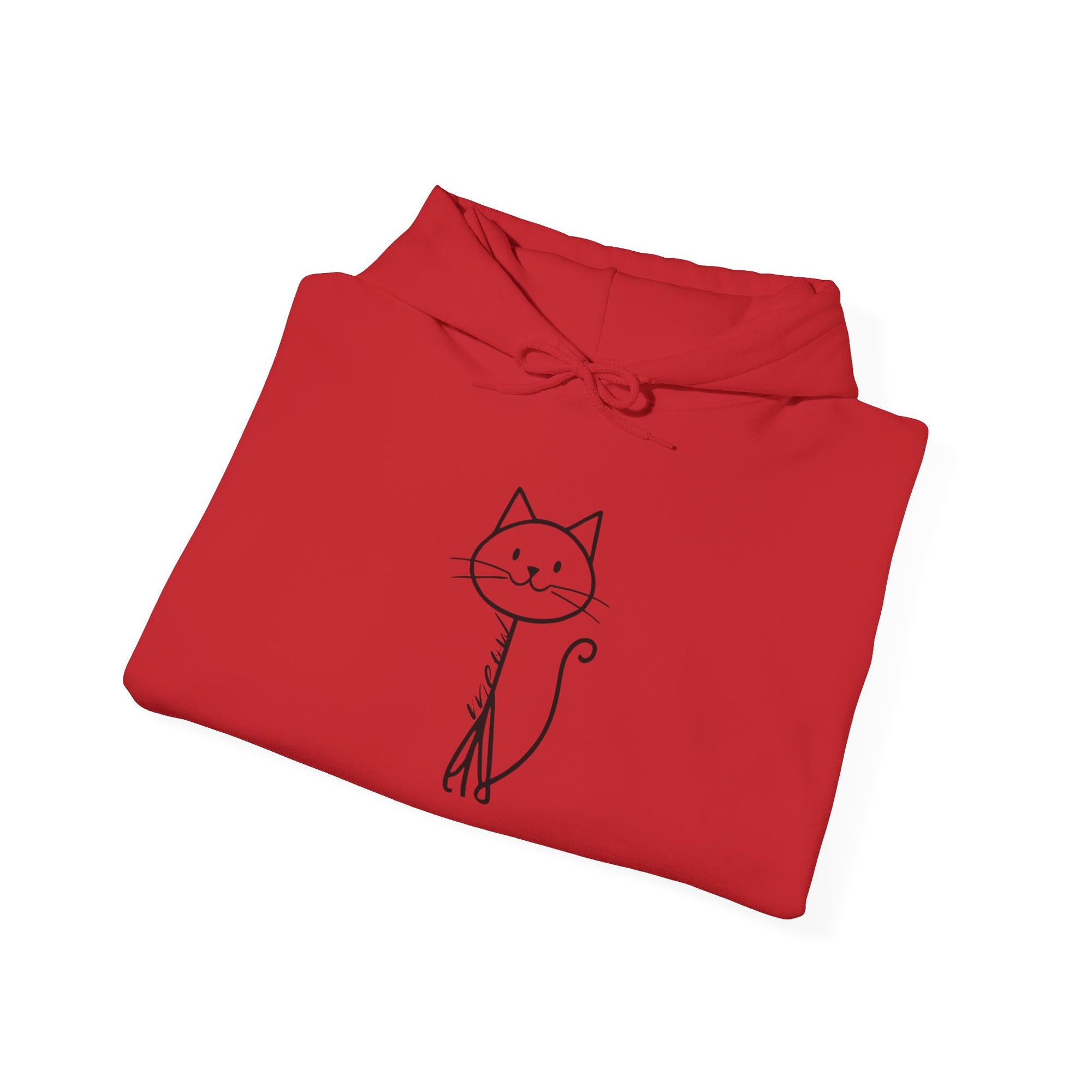 Cozy Stick Cat Lover Hoodie