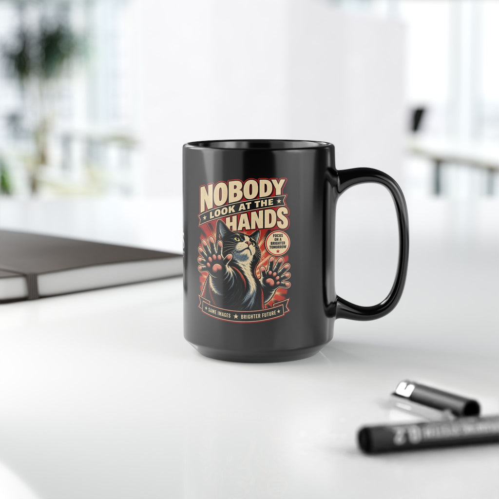 Nobody Look at the Hands AI Slop Mug