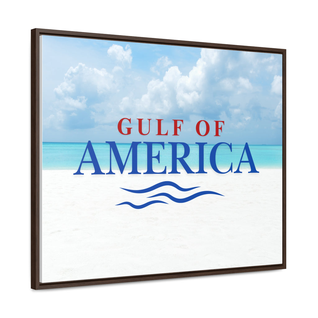 American Gulf Canvas Wrap - Coastal Wall Art for Beach Lovers