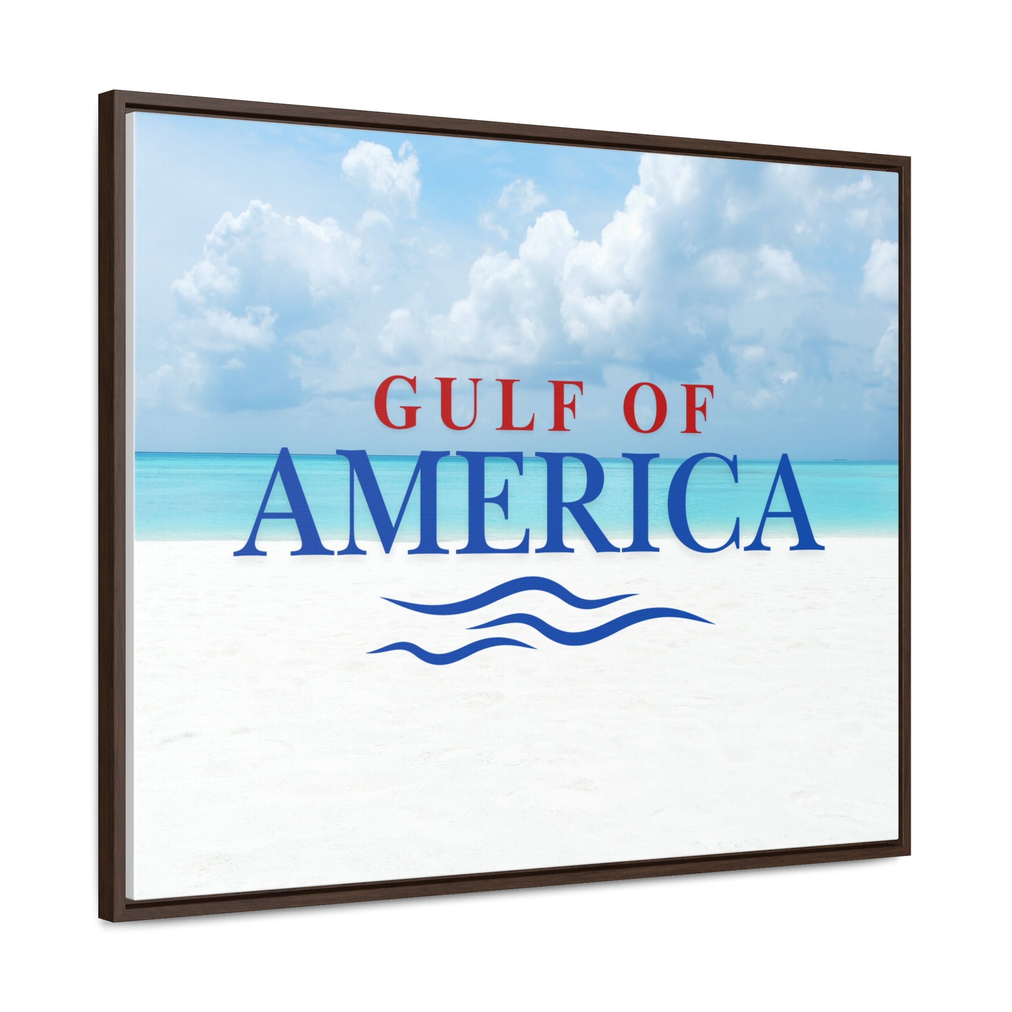American Gulf Canvas Wrap - Coastal Wall Art for Beach Lovers
