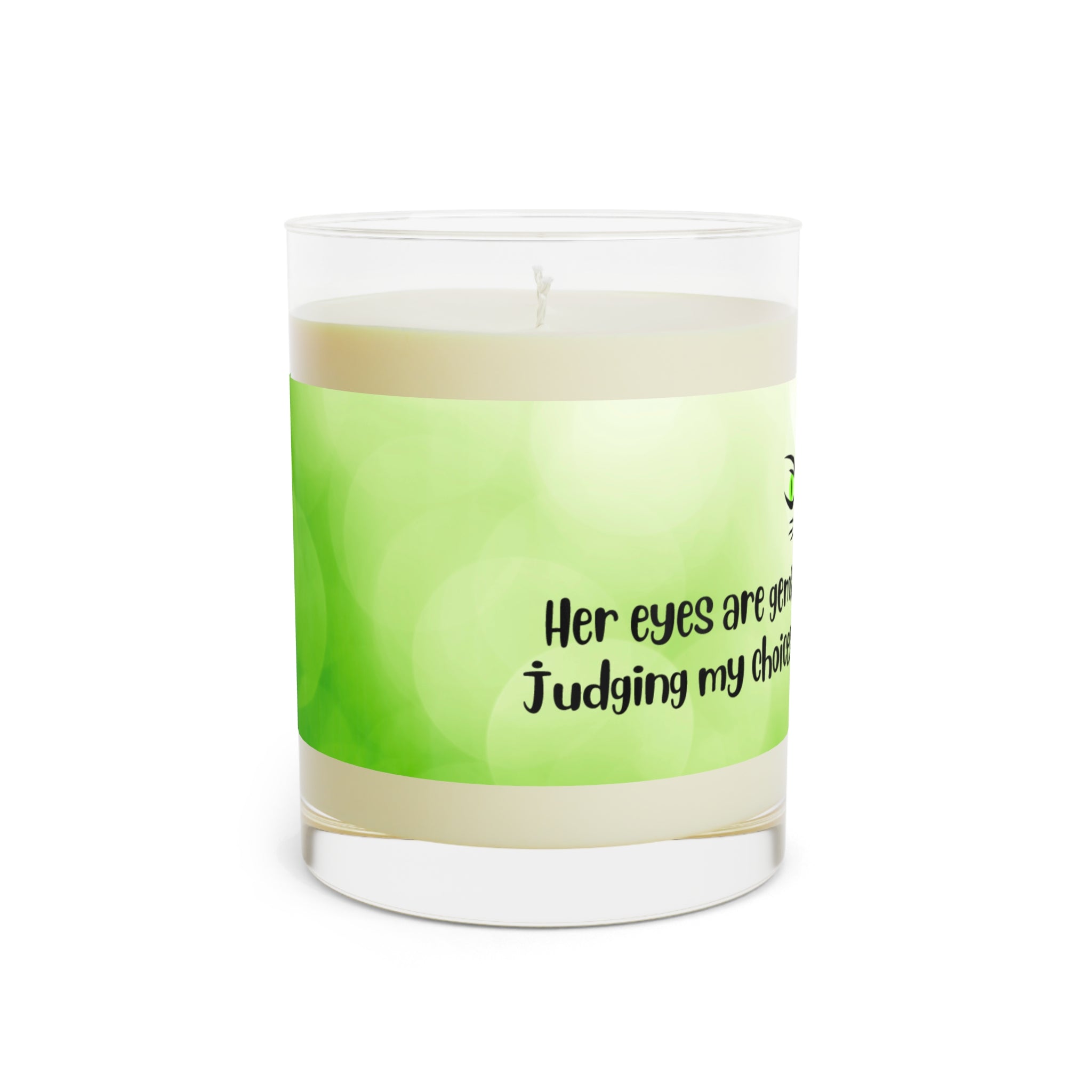 Photo depicting the ​Judging Eyes Scented Candle - Full Glass, 11oz from EpiAl's Shop.
