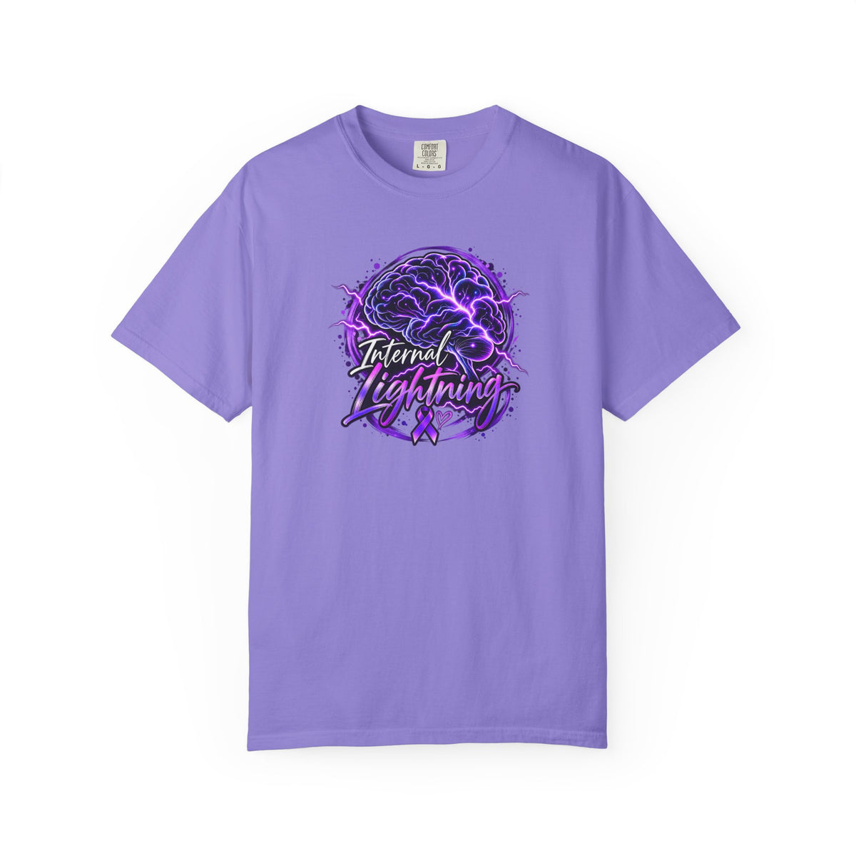 Internal Lightning Epilepsy Awareness Garment-Dyed T-Shirt