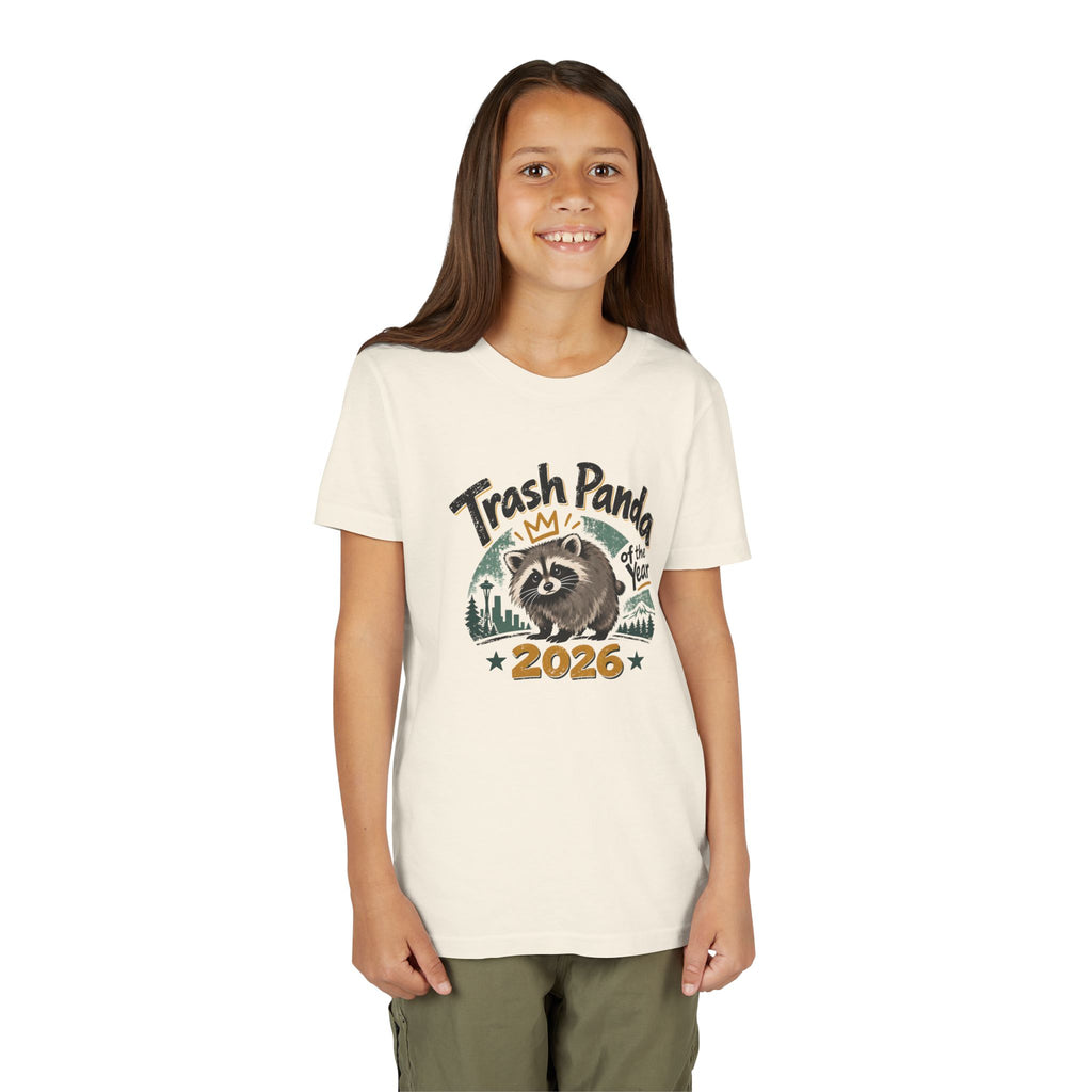 Trash Panda of the Year 2026 Youth T-Shirt | Jimothy-Inspired Raccoon Tee