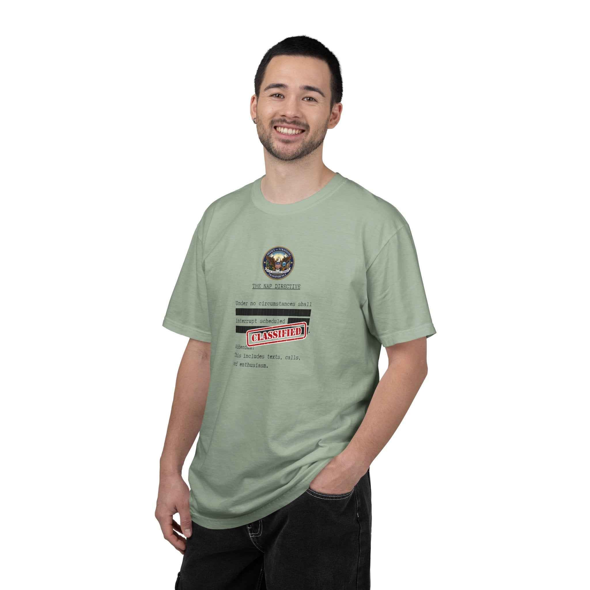The Nap Directive Unisex T-Shirt – Official Rest Policy Graphic Tee