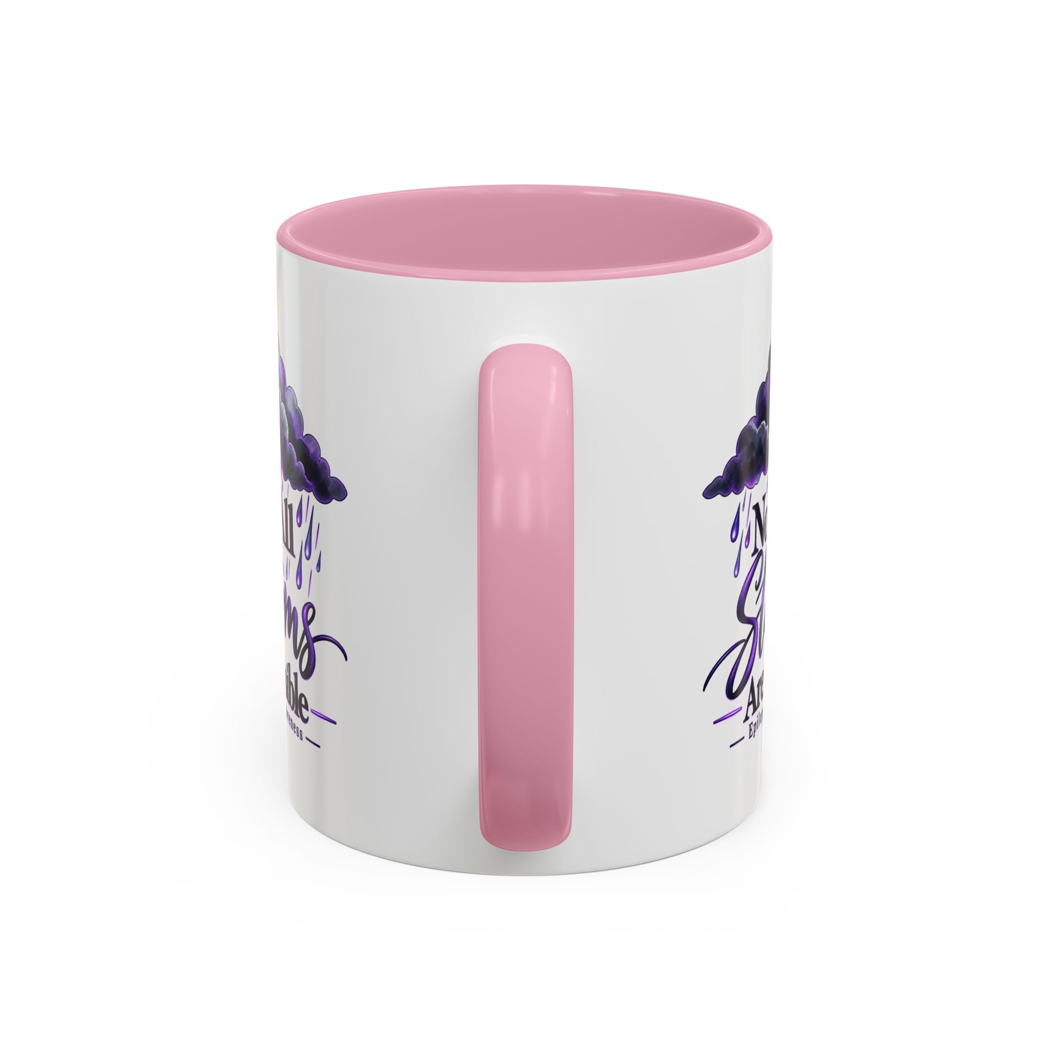 Not All Storms Are Visible Epilepsy Awareness Mug | Purple Storm Cloud Coffee Cup (11oz/15oz)