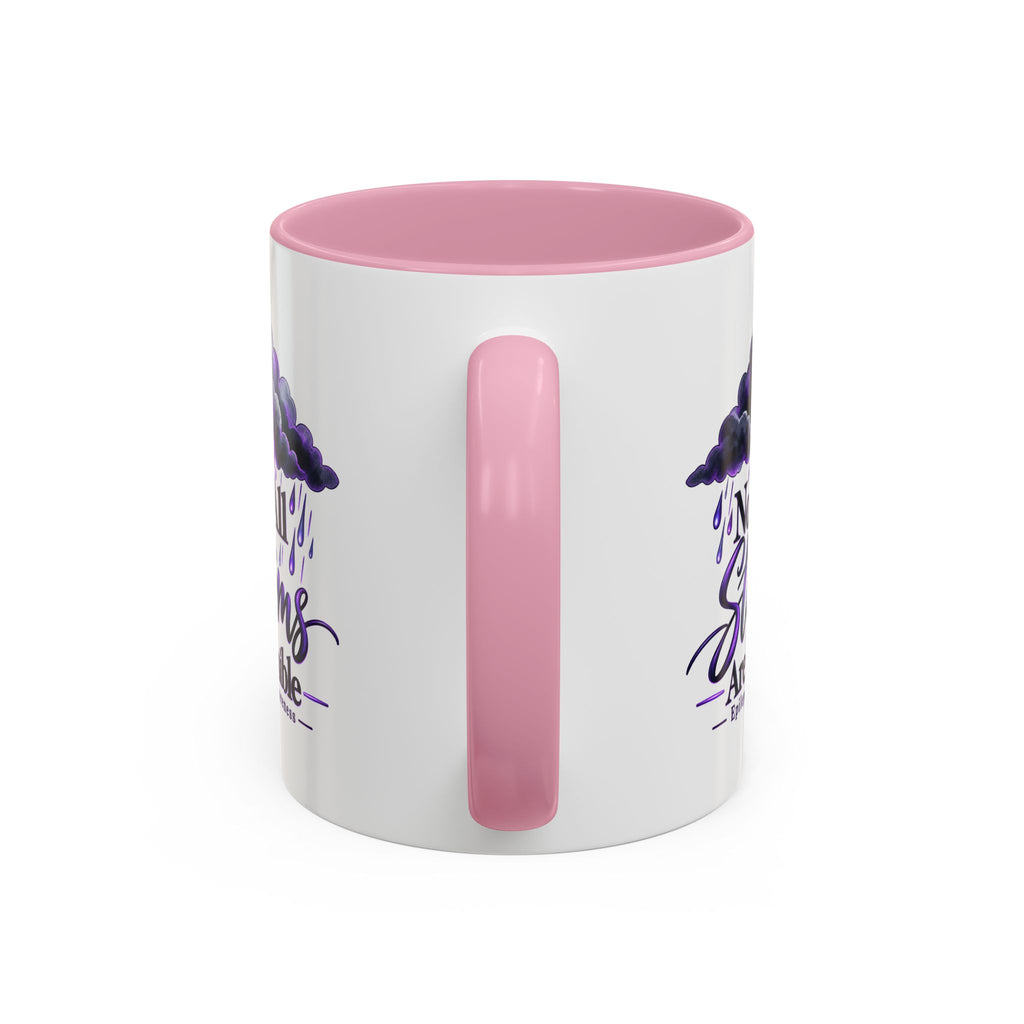 Not All Storms Are Visible Epilepsy Awareness Mug | Purple Storm Cloud Coffee Cup (11oz/15oz)