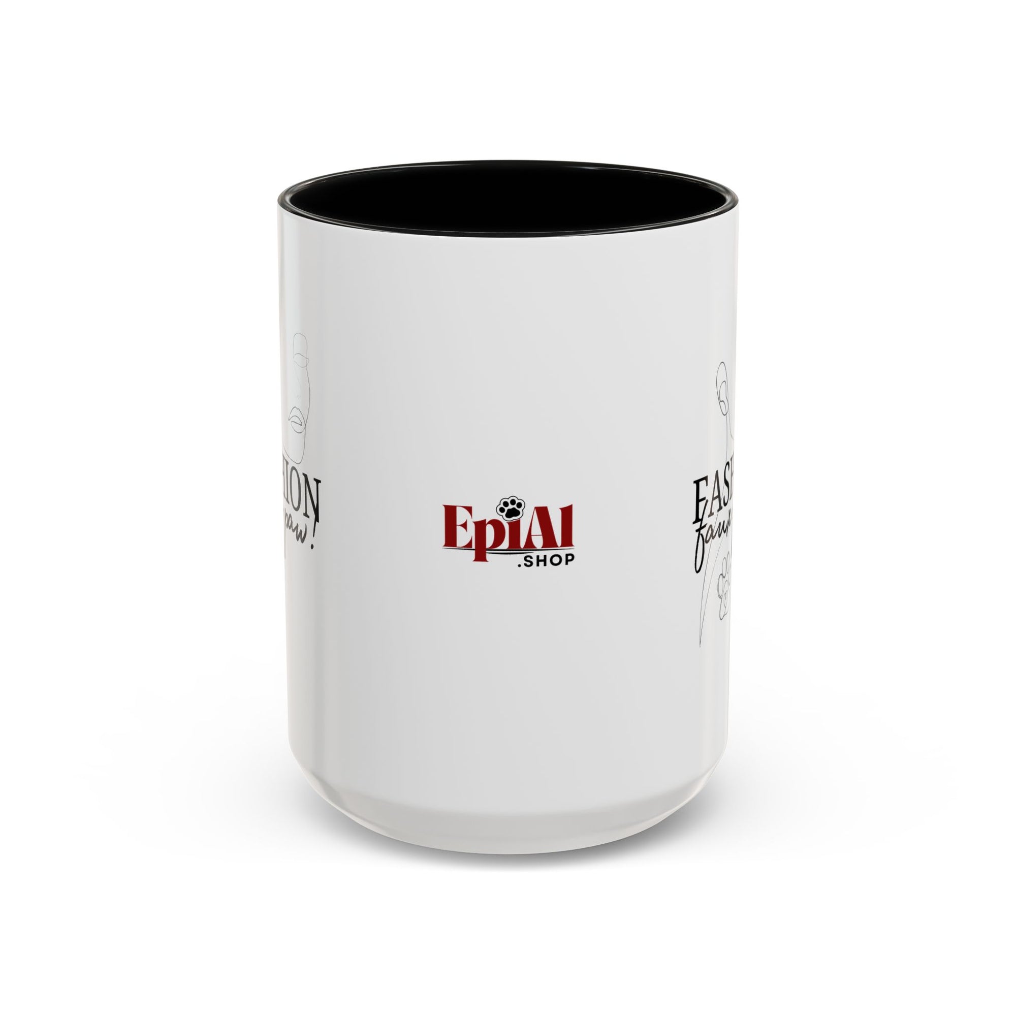 Fashion Faux Paw Accent Coffee Mug (11, 15oz)