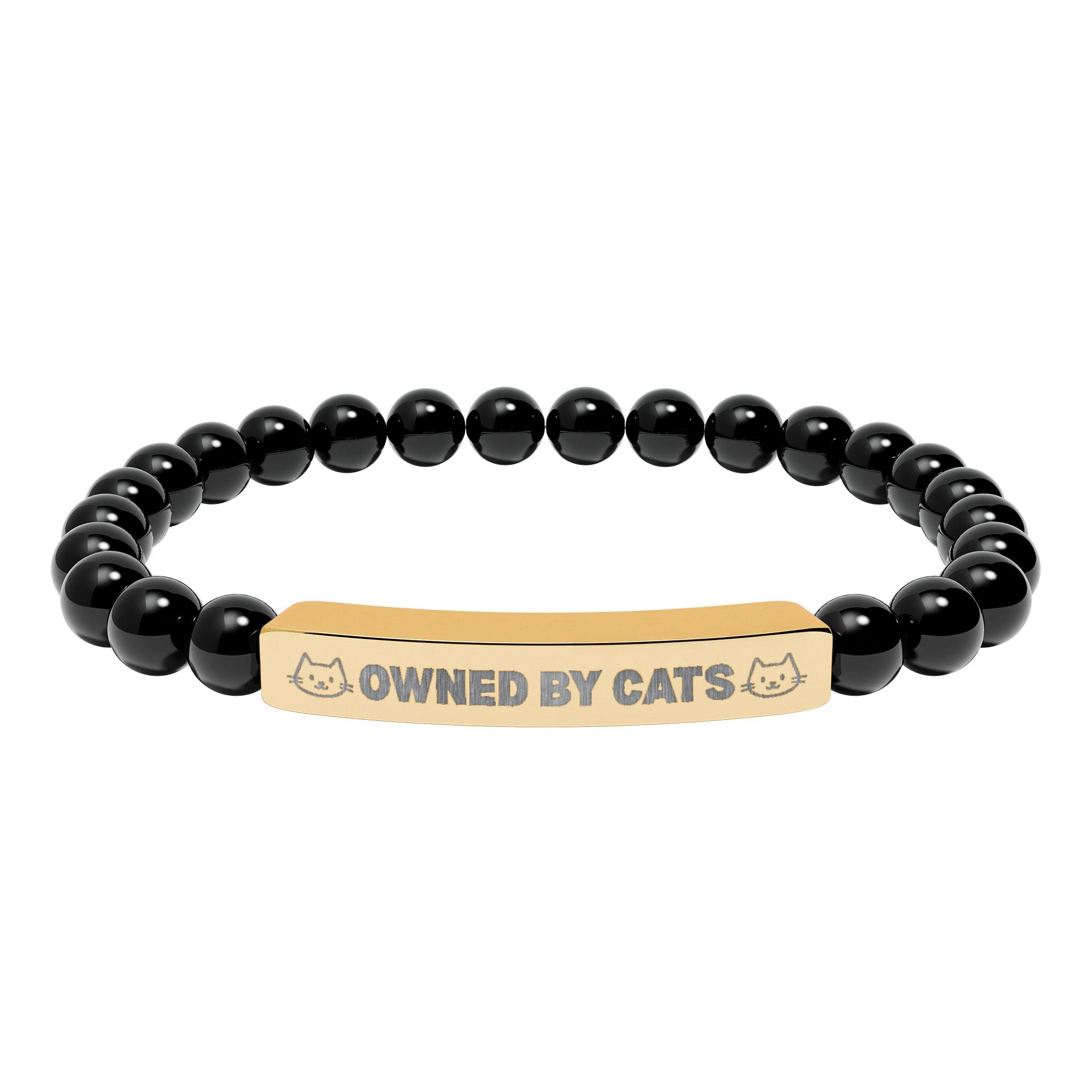 Owned by Cats Natural Stone Bar Bracelet