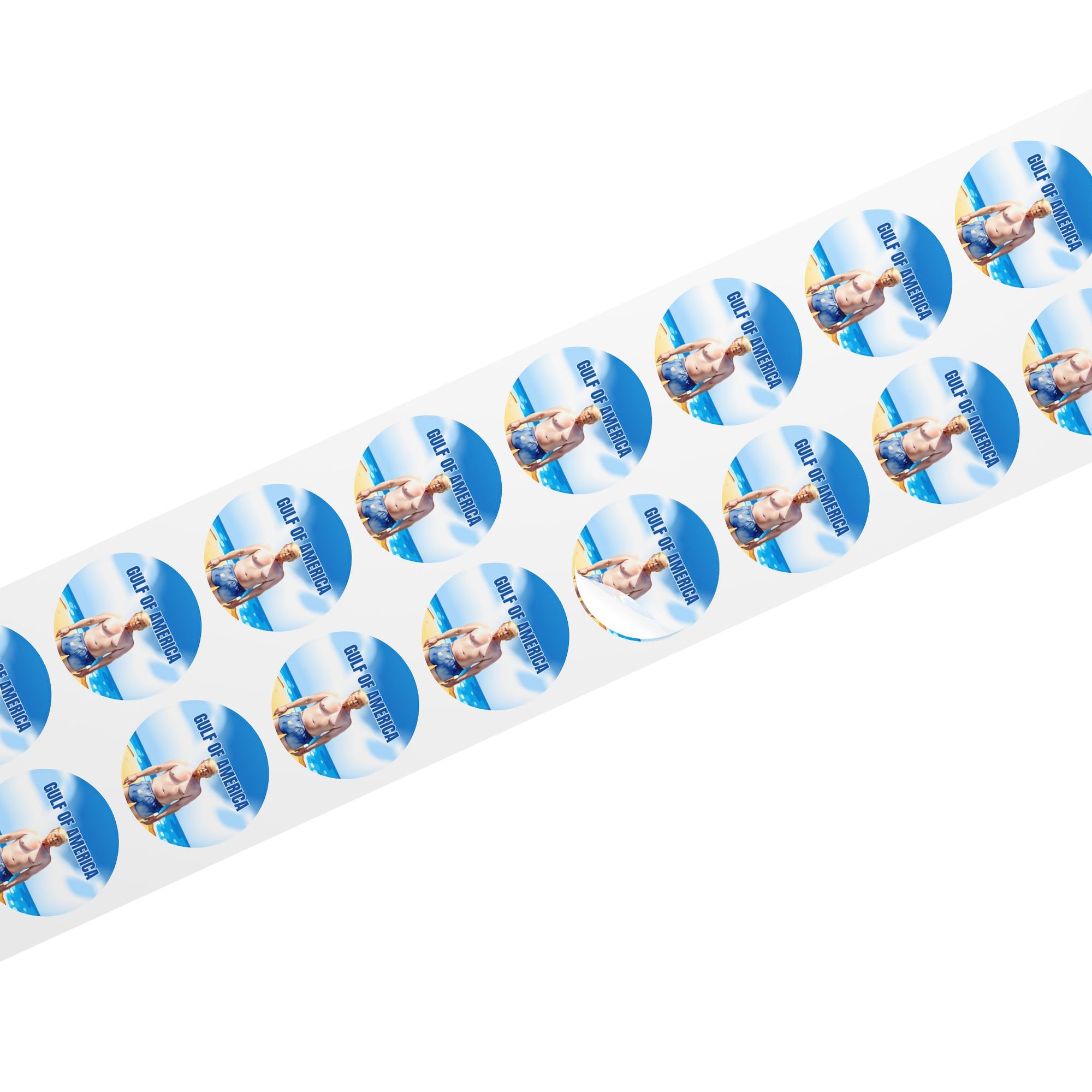 Fun American Gulf Sticker Roll - Beach Summer