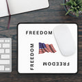 Black & White Freedom Gaming Mouse Pad – Patriotic Desk Accessory