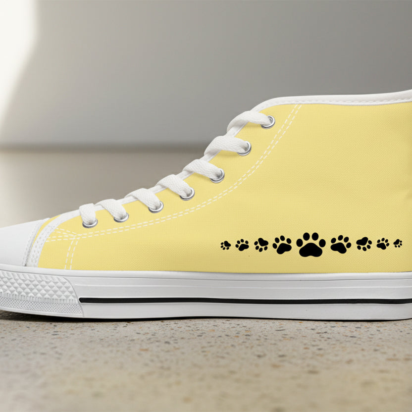 Tail Up, Move On High-Top Canvas Sneakers