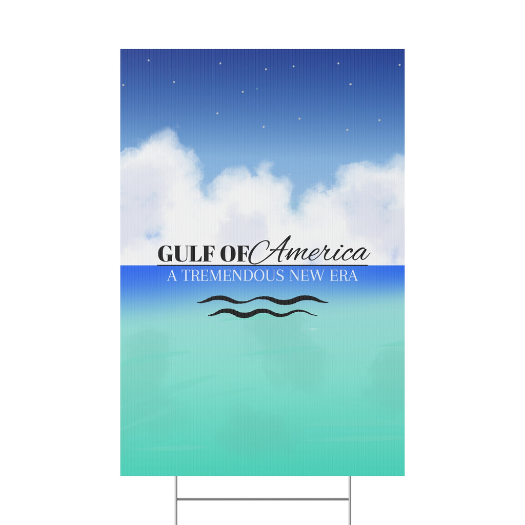 American Gulf Plastic Yard Sign