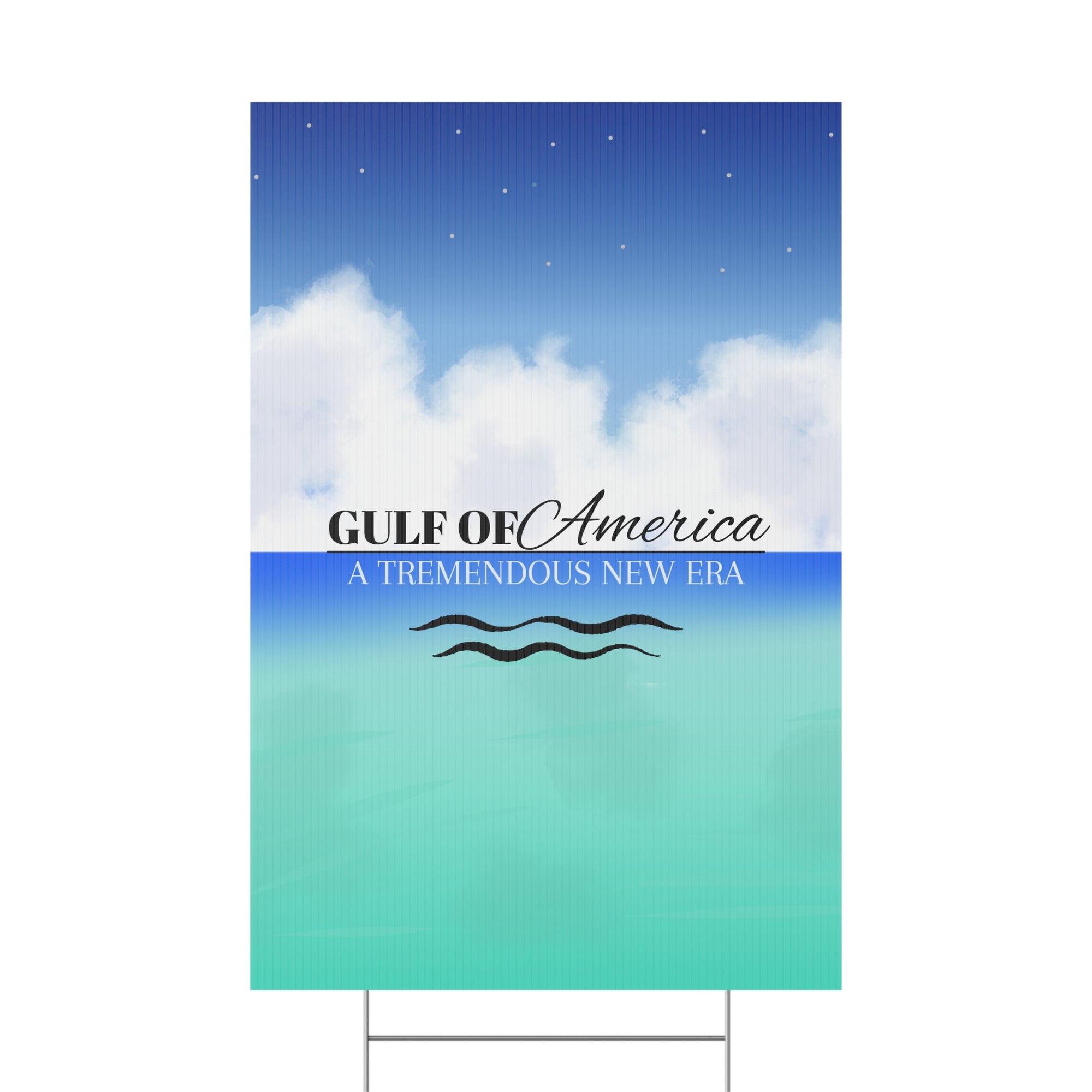 American Gulf Plastic Yard Sign