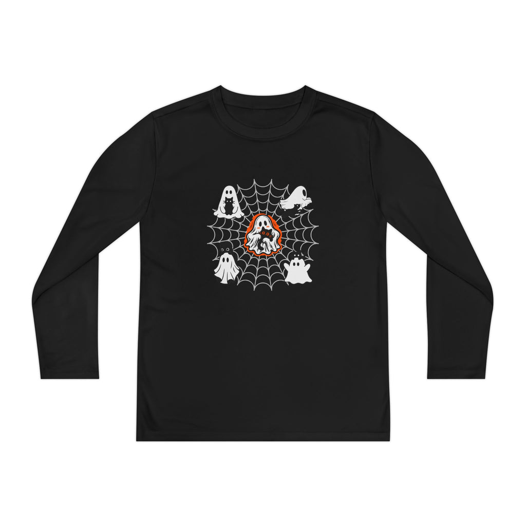 Ghost Cats Halloween Youth Long Sleeve Shirt