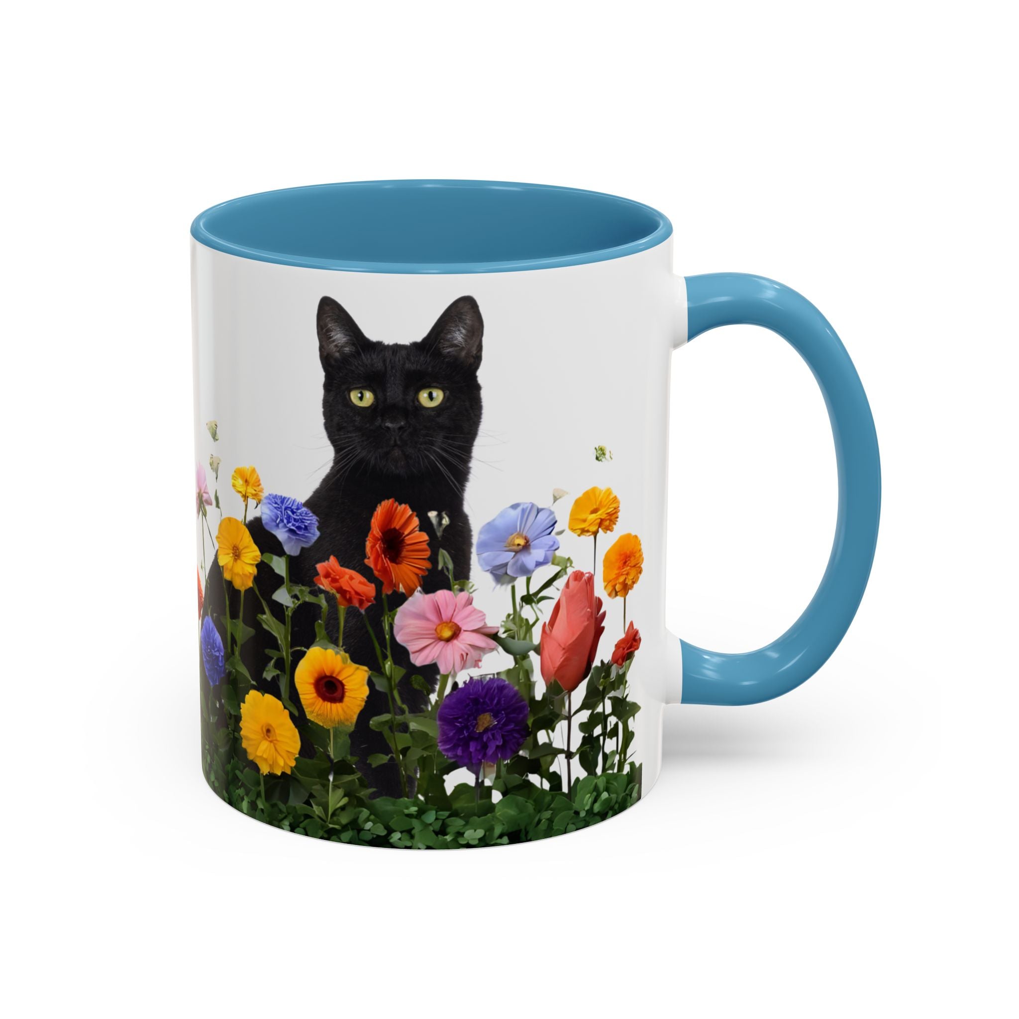 Floral Cats Coffee Mug - 11 oz/15 oz