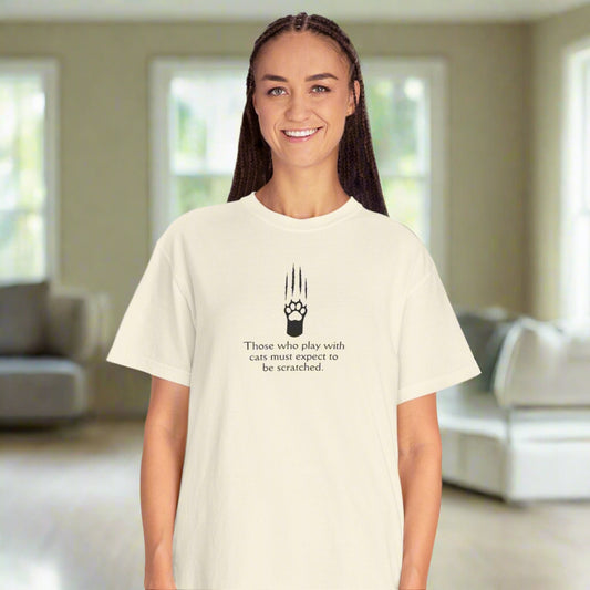 Cat Lover's Quote T-Shirt - Playful & Comfy Graphic Tee