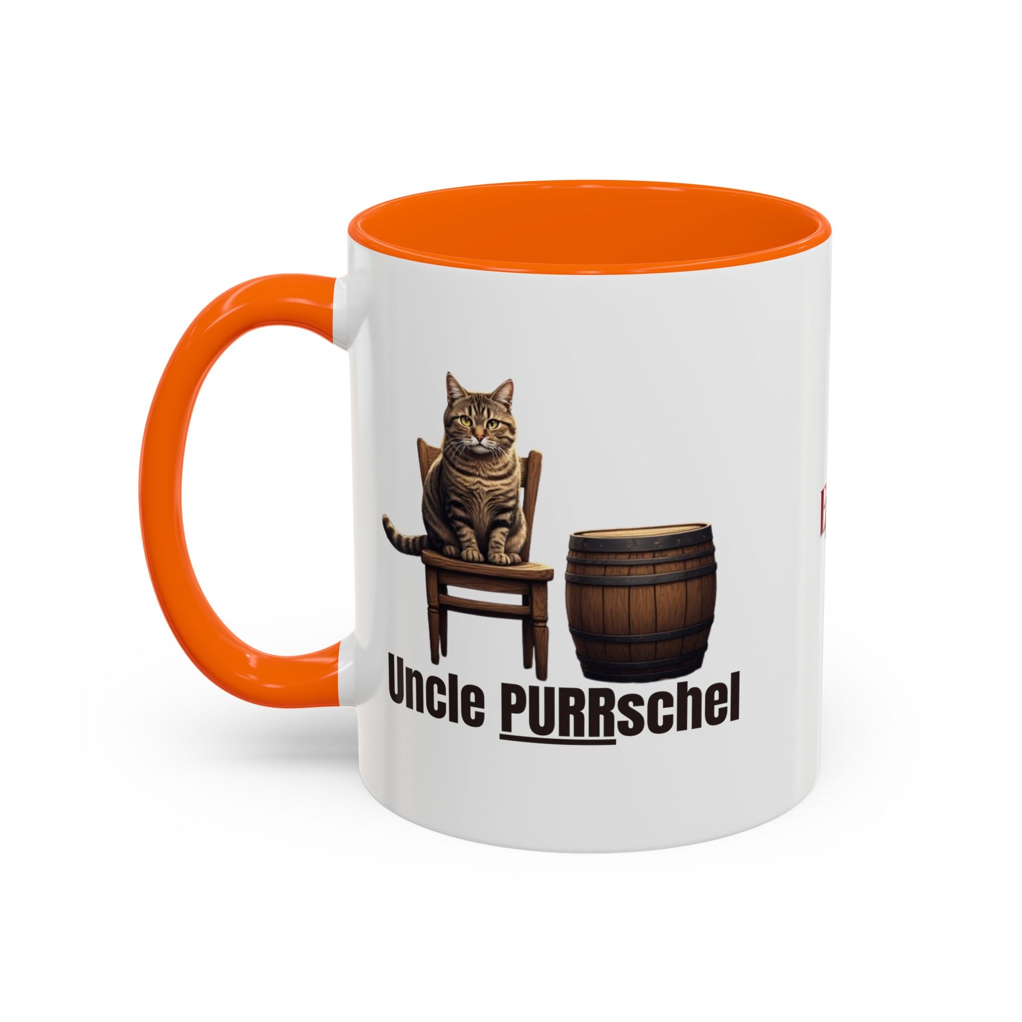 Humorous Uncle Purrschel Cat Accent Coffee Mug