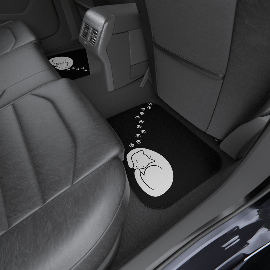 Cat Paw Trail Car Floor Mats – Set of 4