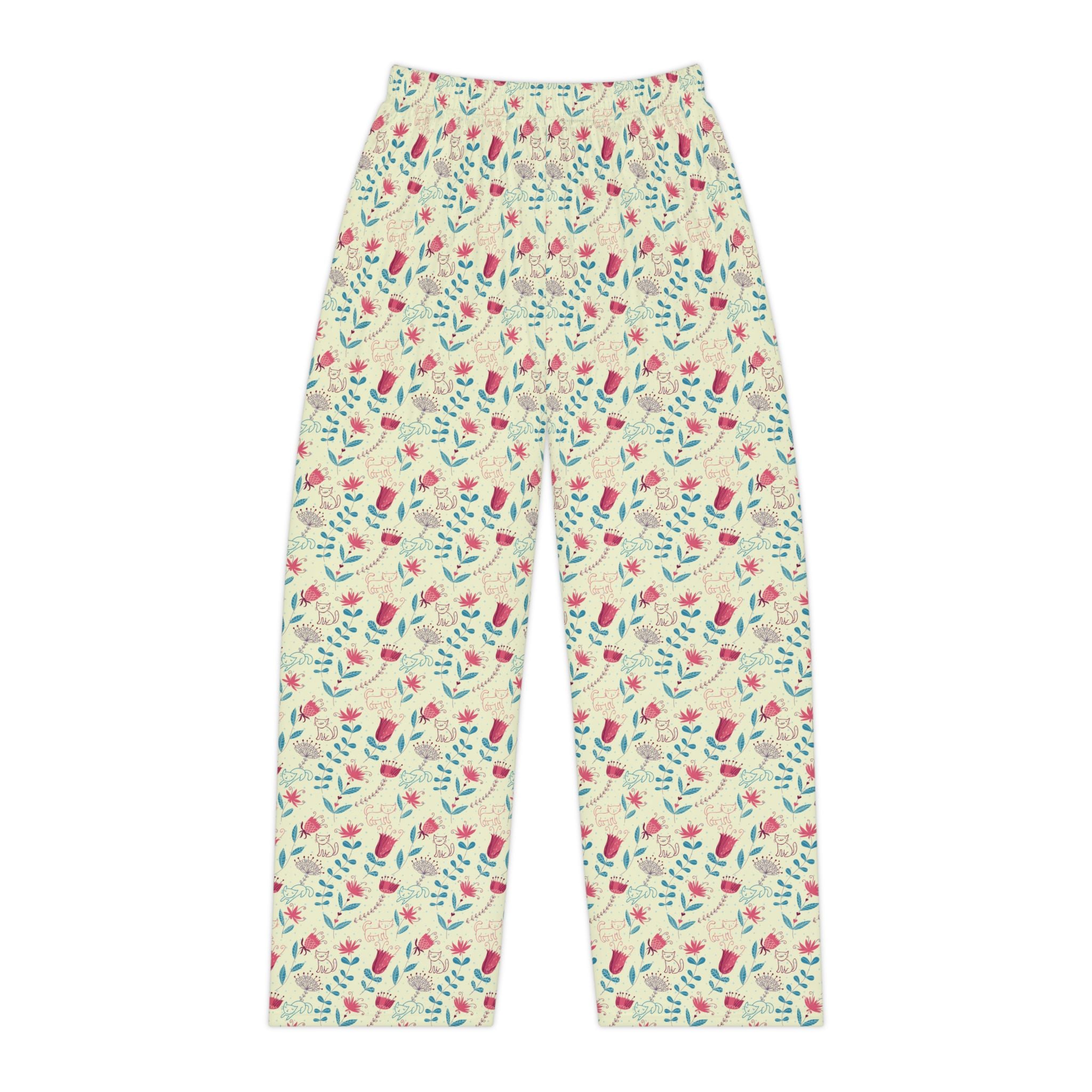 Secret Garden Cats & Flowers Pajama Pants