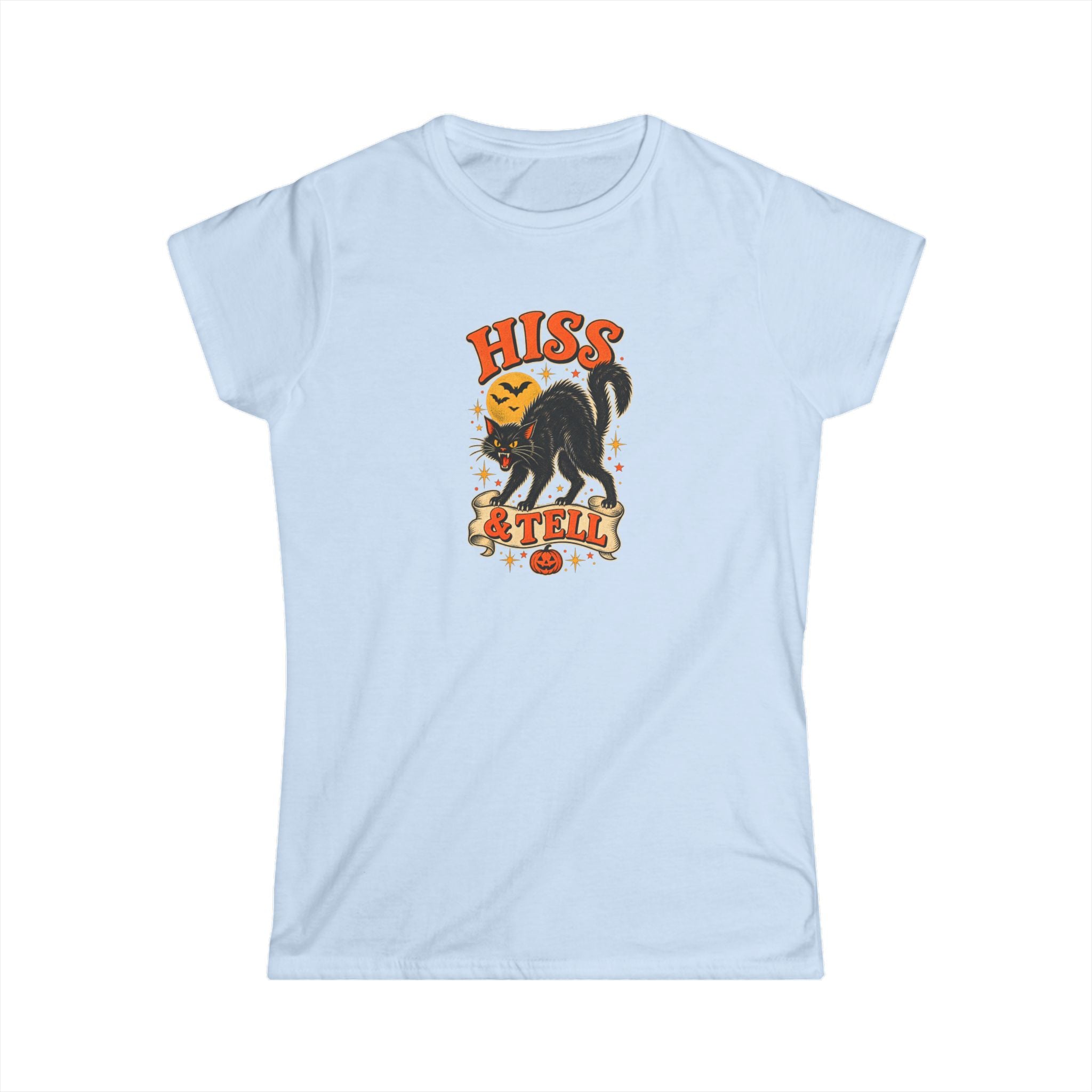 Hiss & Tell Vintage Halloween Cat Women’s T-Shirt