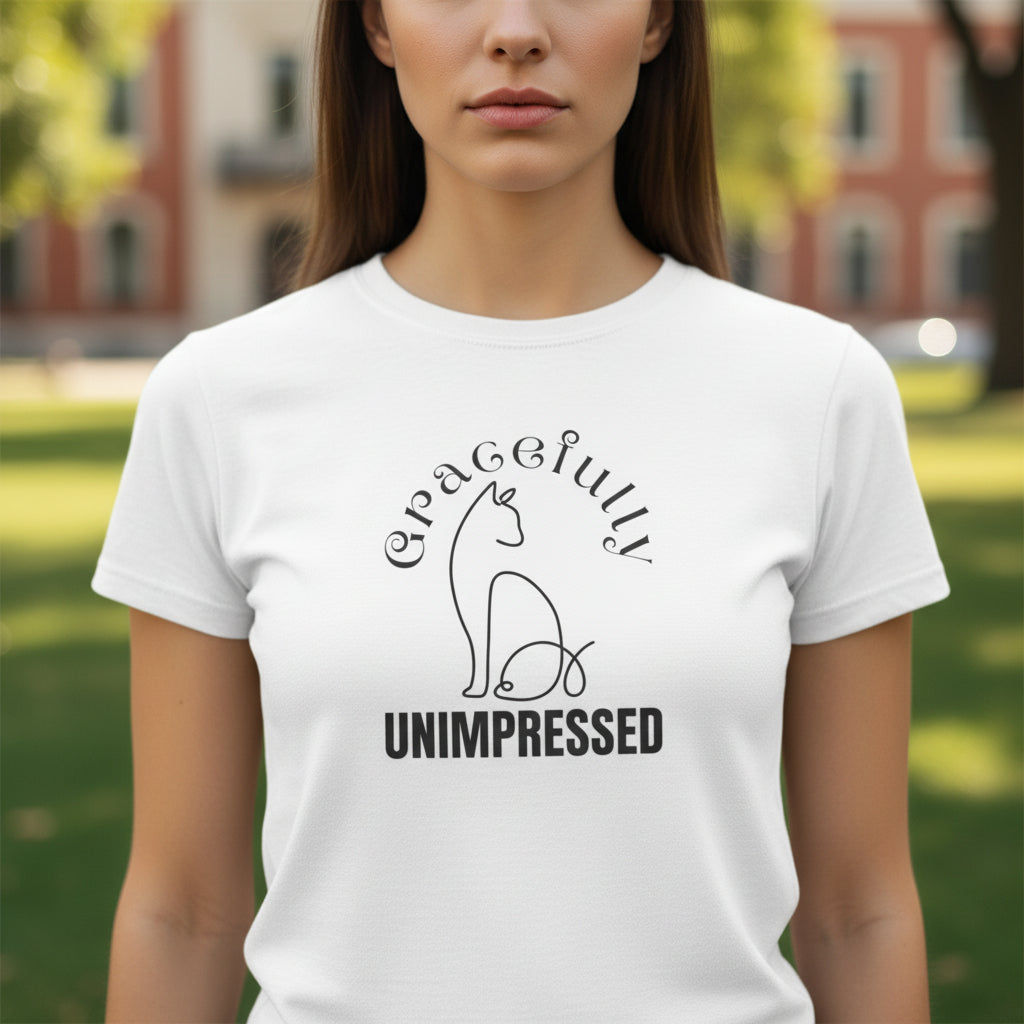 Gracefully Unimpressed Women’s Tee – Soft Look, Sharp Mood