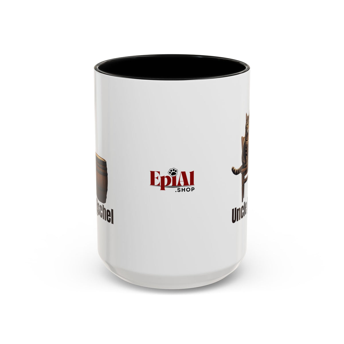 Humorous Uncle Purrschel Cat Accent Coffee Mug