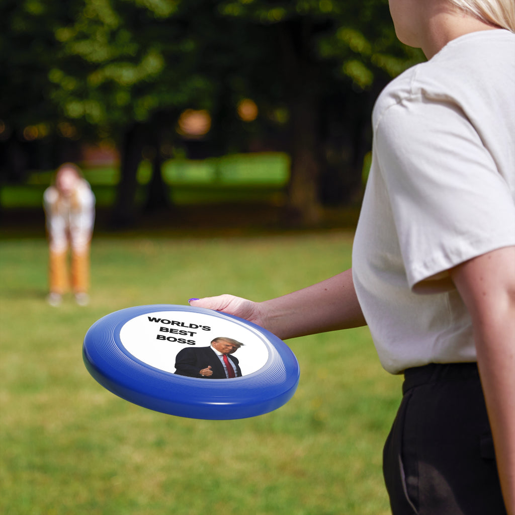 World's Best Boss Frisbee - Fun Outdoor Toy for Friends & Family