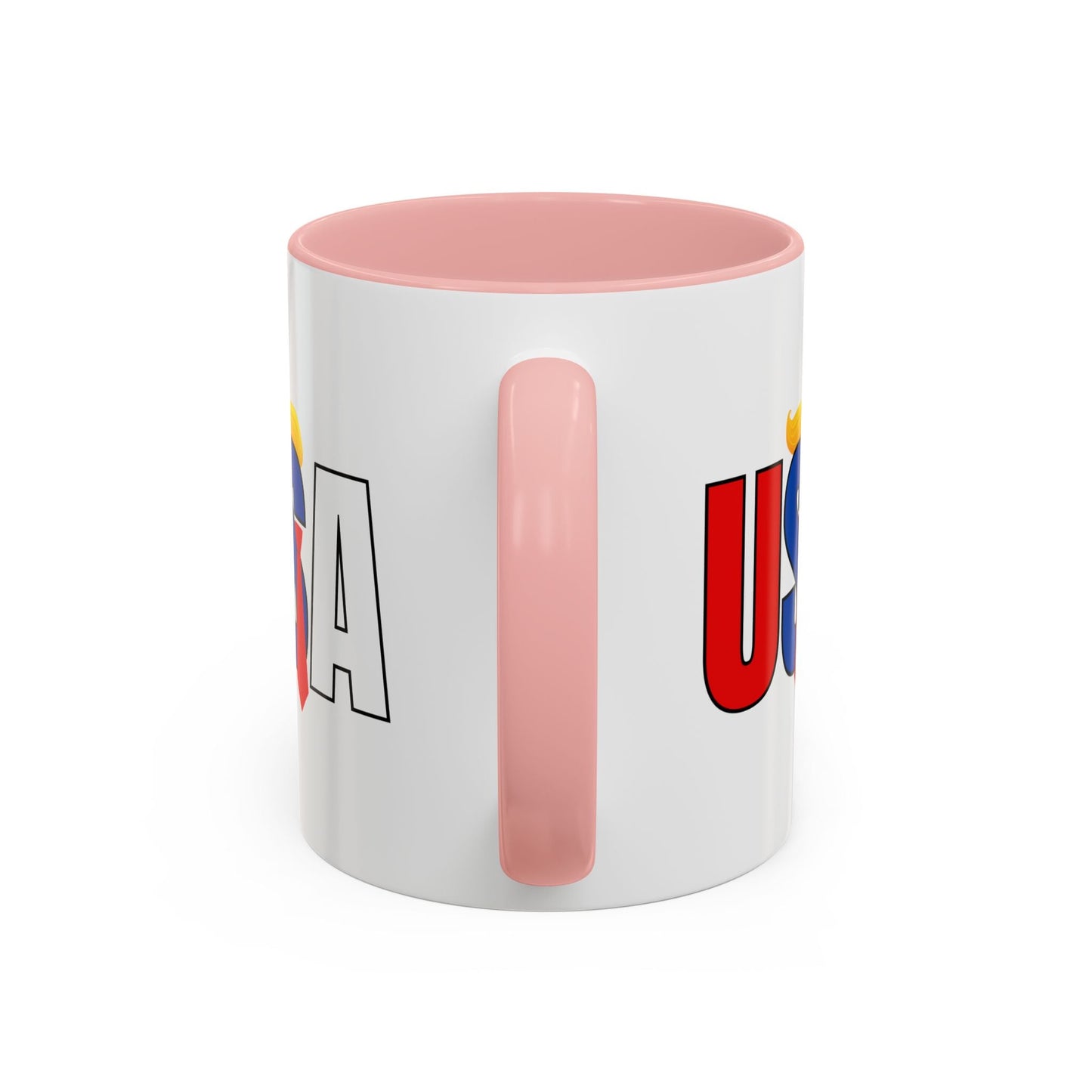 Trump USA Accent Coffee Mug Printify