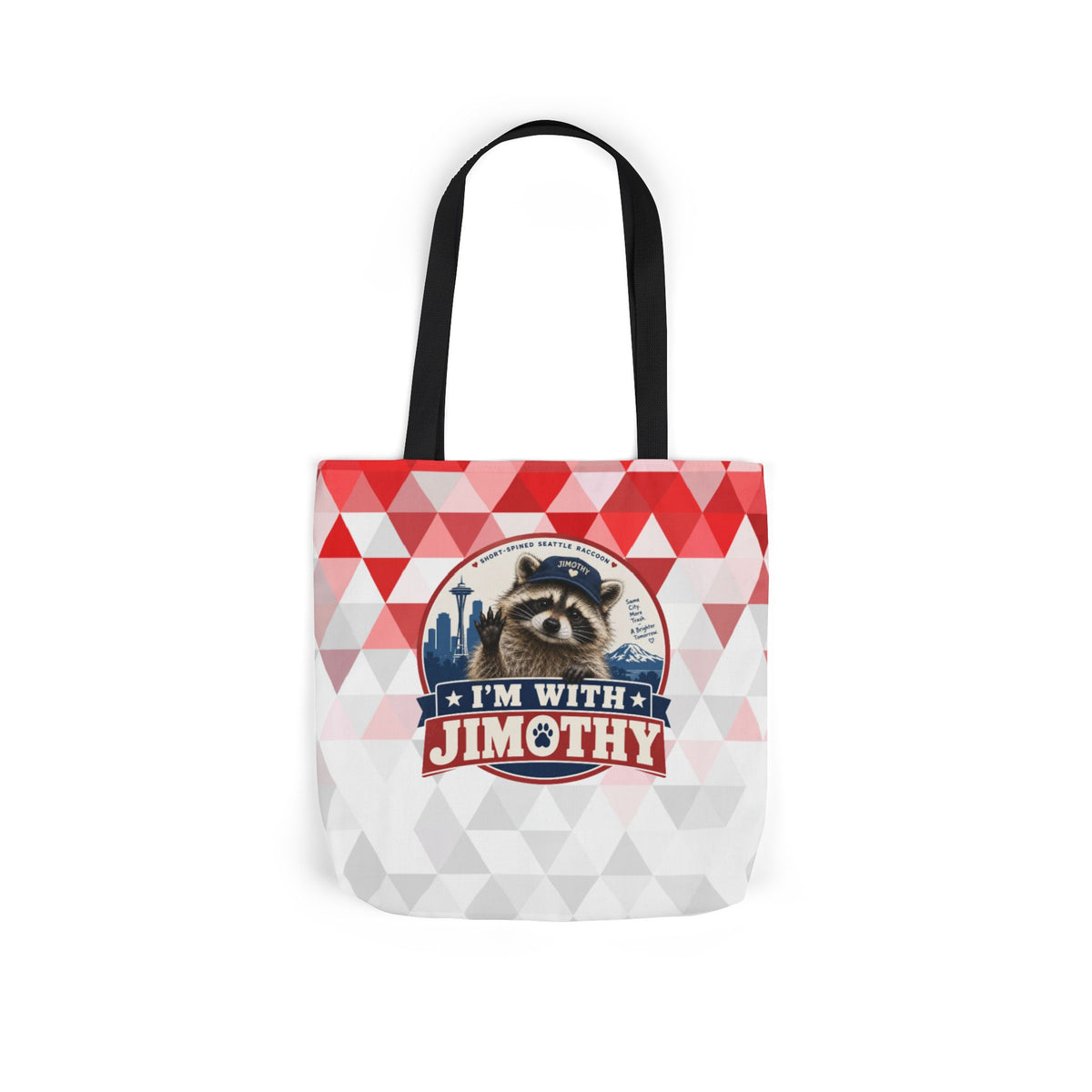 I’m With Jimothy Short-Spined Raccoon Canvas Tote Bag