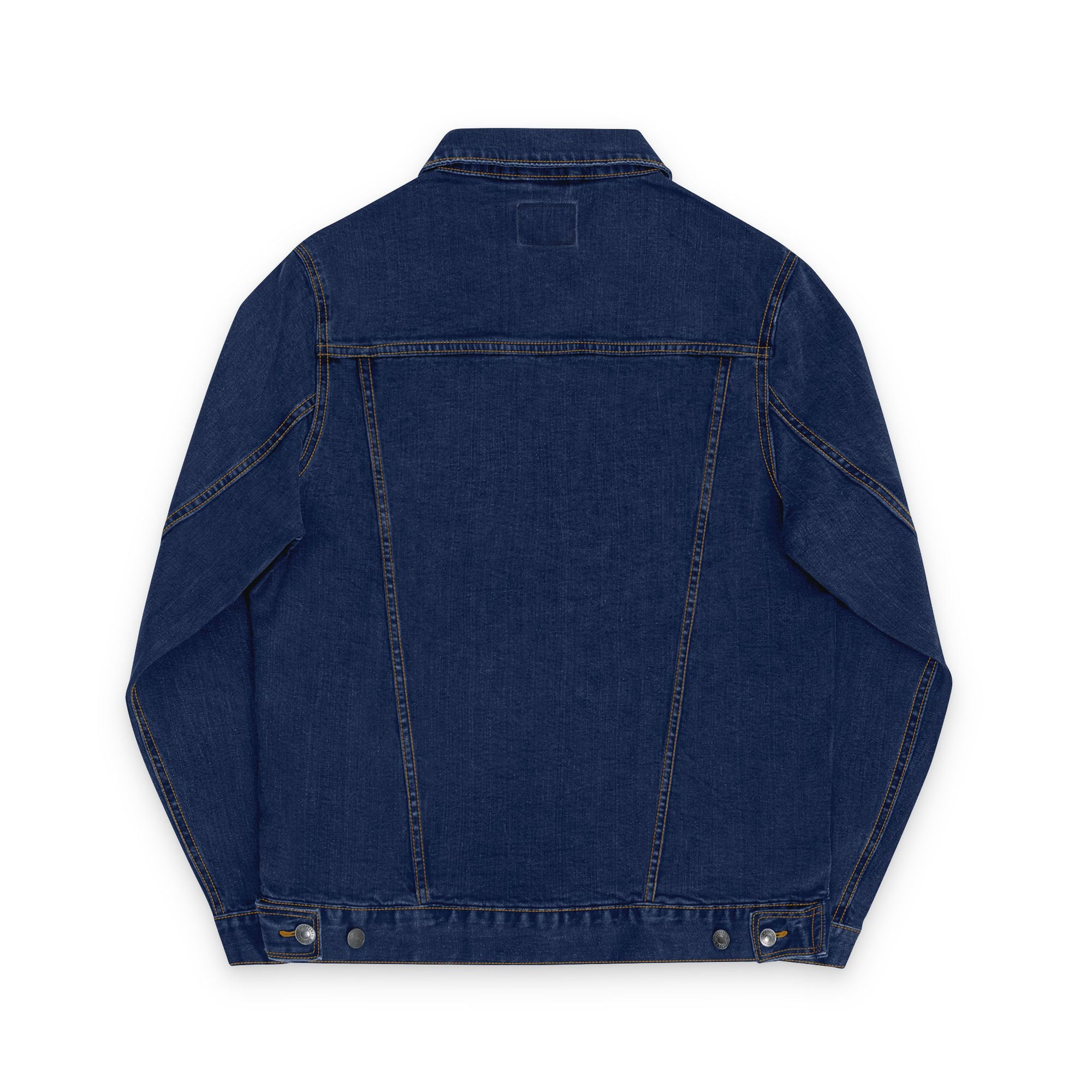 Seize the Day Denim Jacket with Embroidered Purple Ribbon