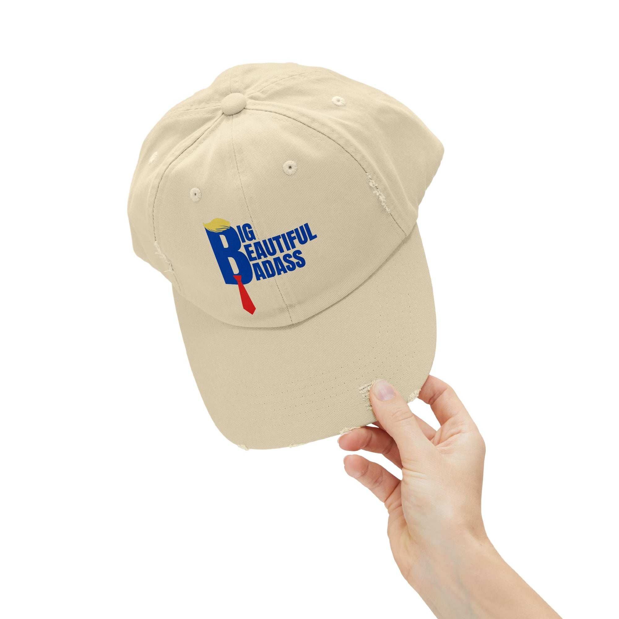 Big Beautiful Badass Unisex Distressed Hat