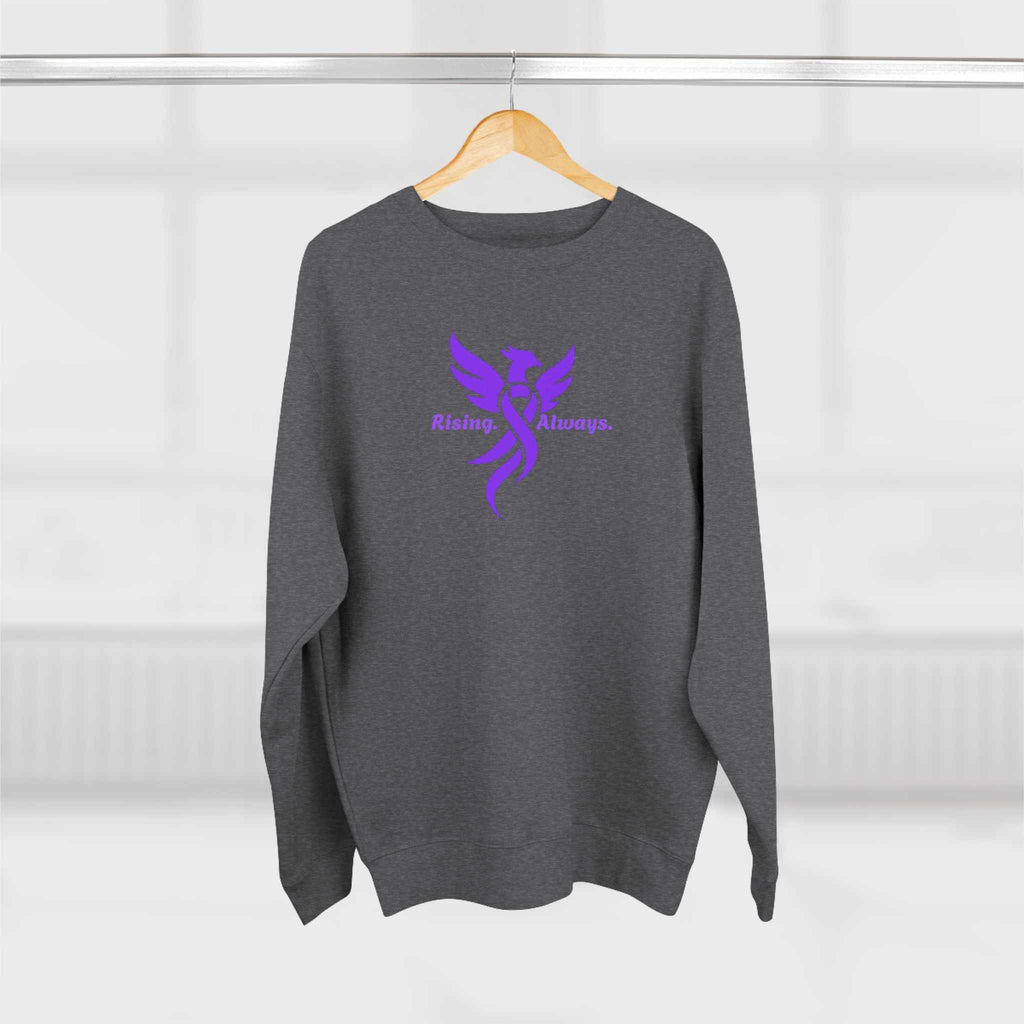 Rising Always Epilepsy Awareness Phoenix Ribbon Sweatshirt