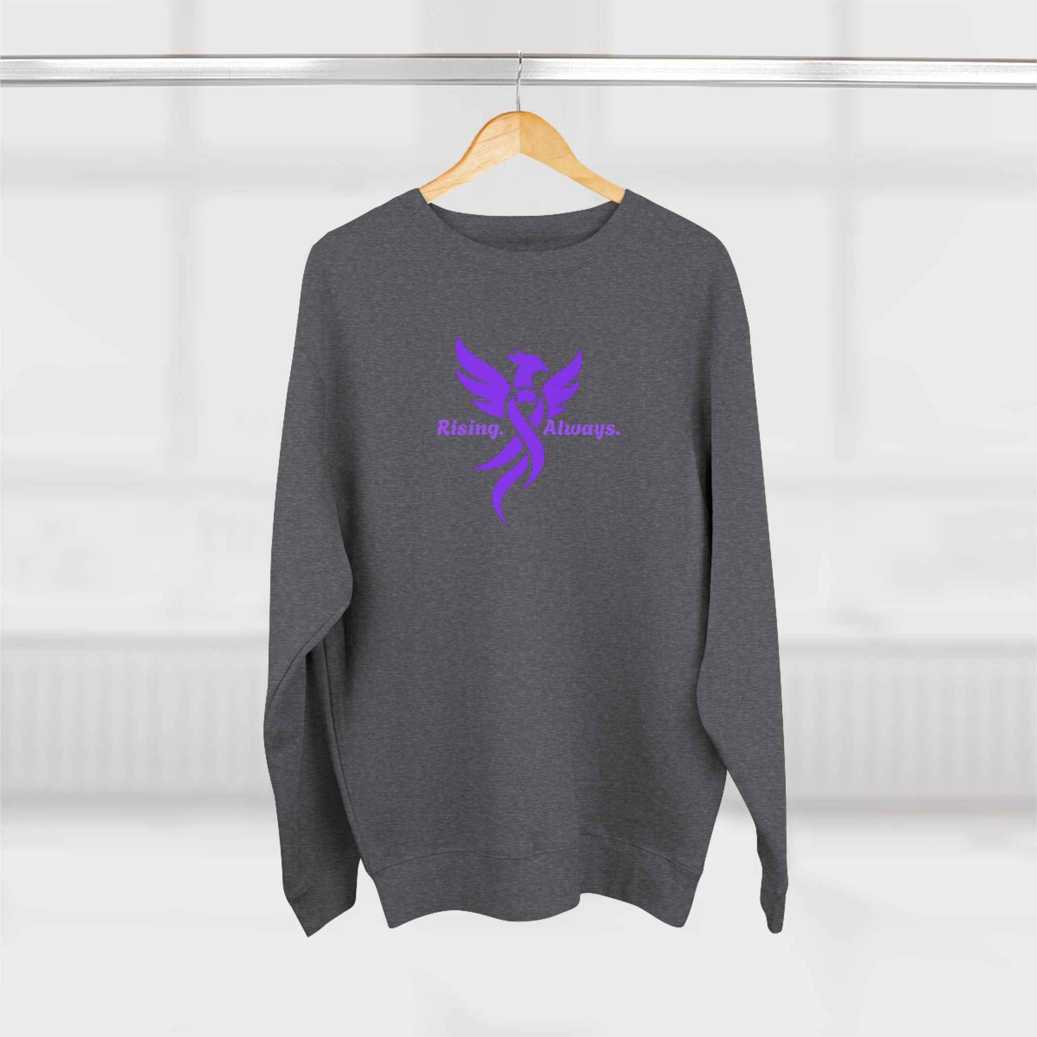 Rising Always Epilepsy Awareness Phoenix Ribbon Sweatshirt