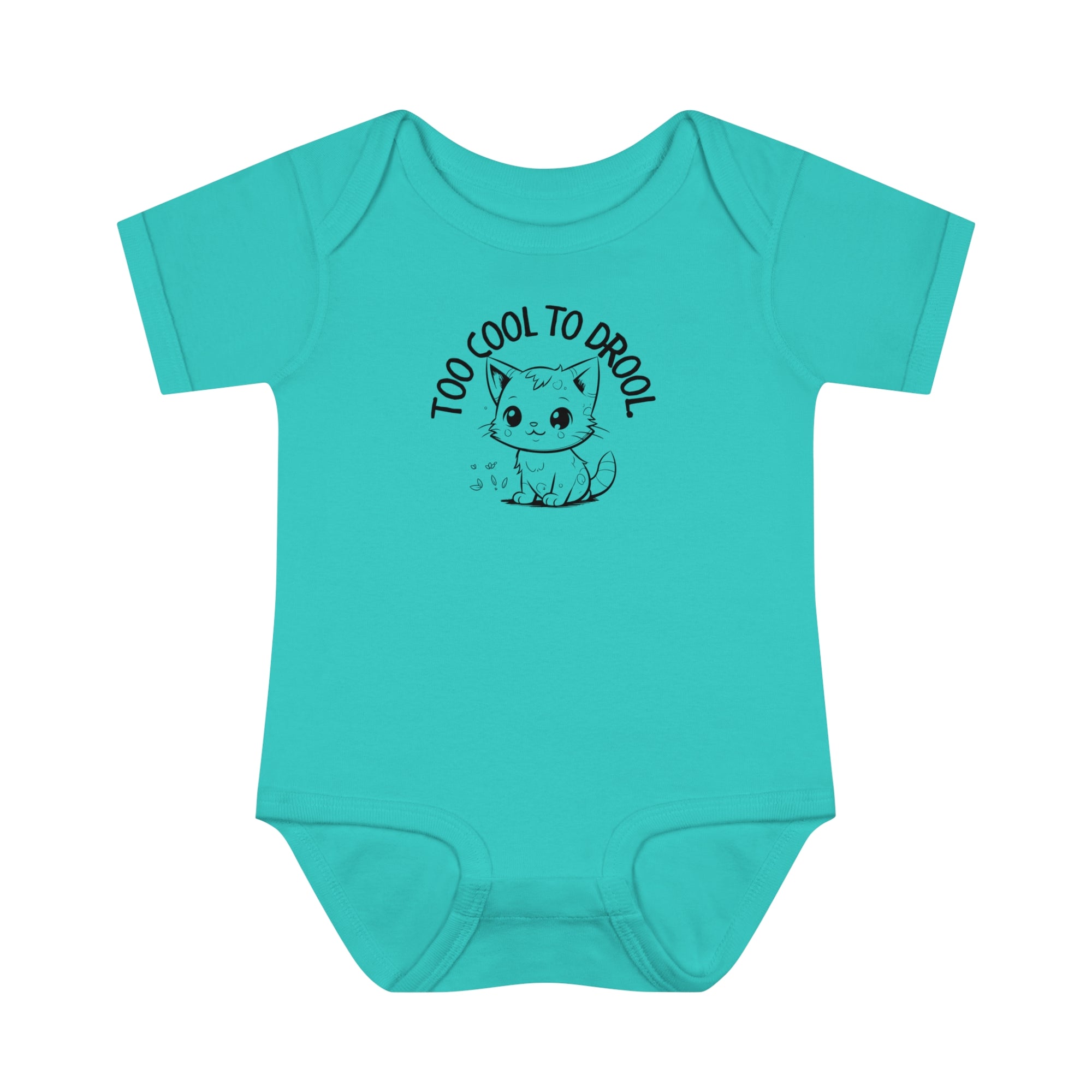 Too Cool To Drool Infant Baby Rib Bodysuit - Kids clothes - Epileptic Al’s Shop