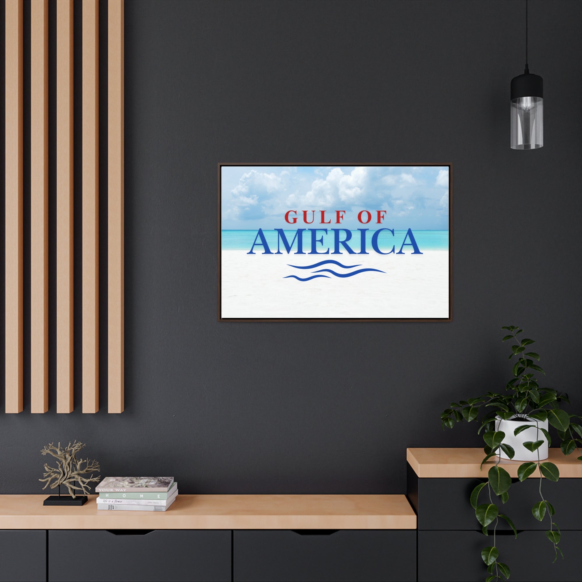 American Gulf Canvas Wrap - Coastal Wall Art for Beach Lovers