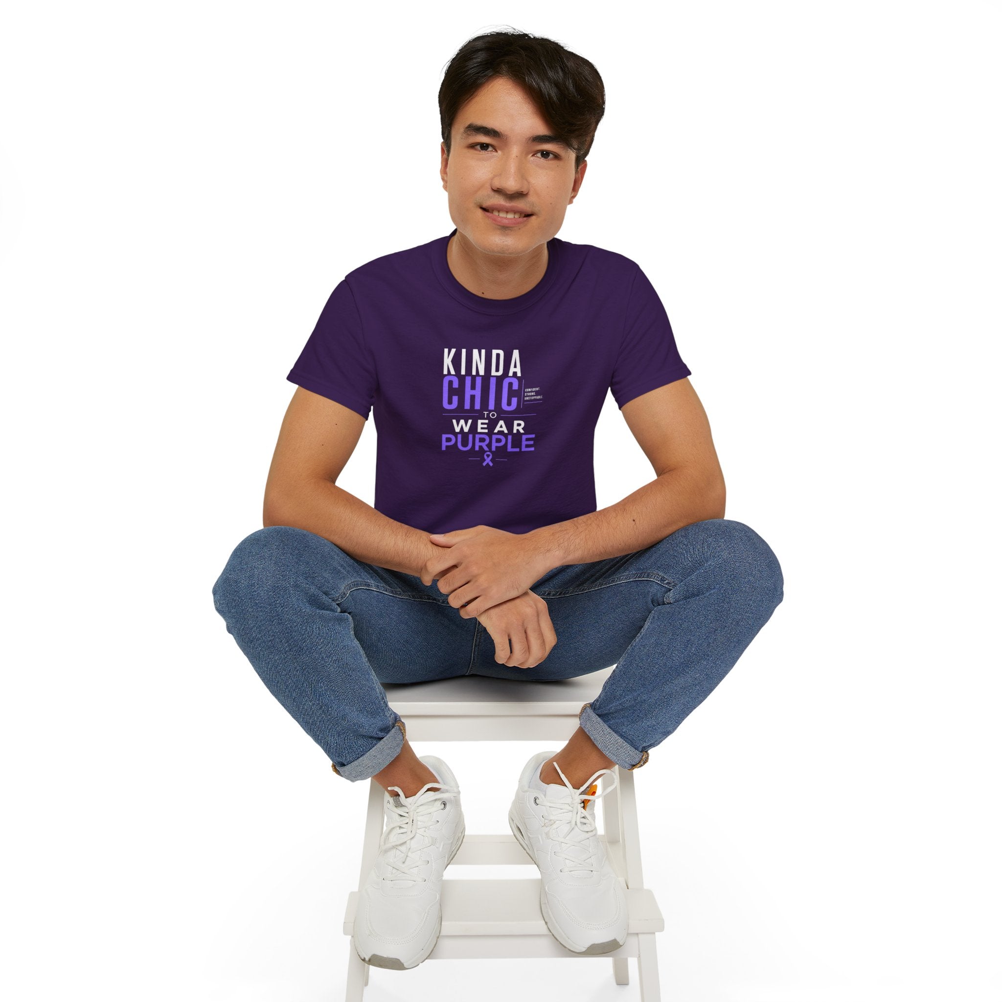 Kinda Chic to Wear Purple Epilepsy Awareness T-Shirt