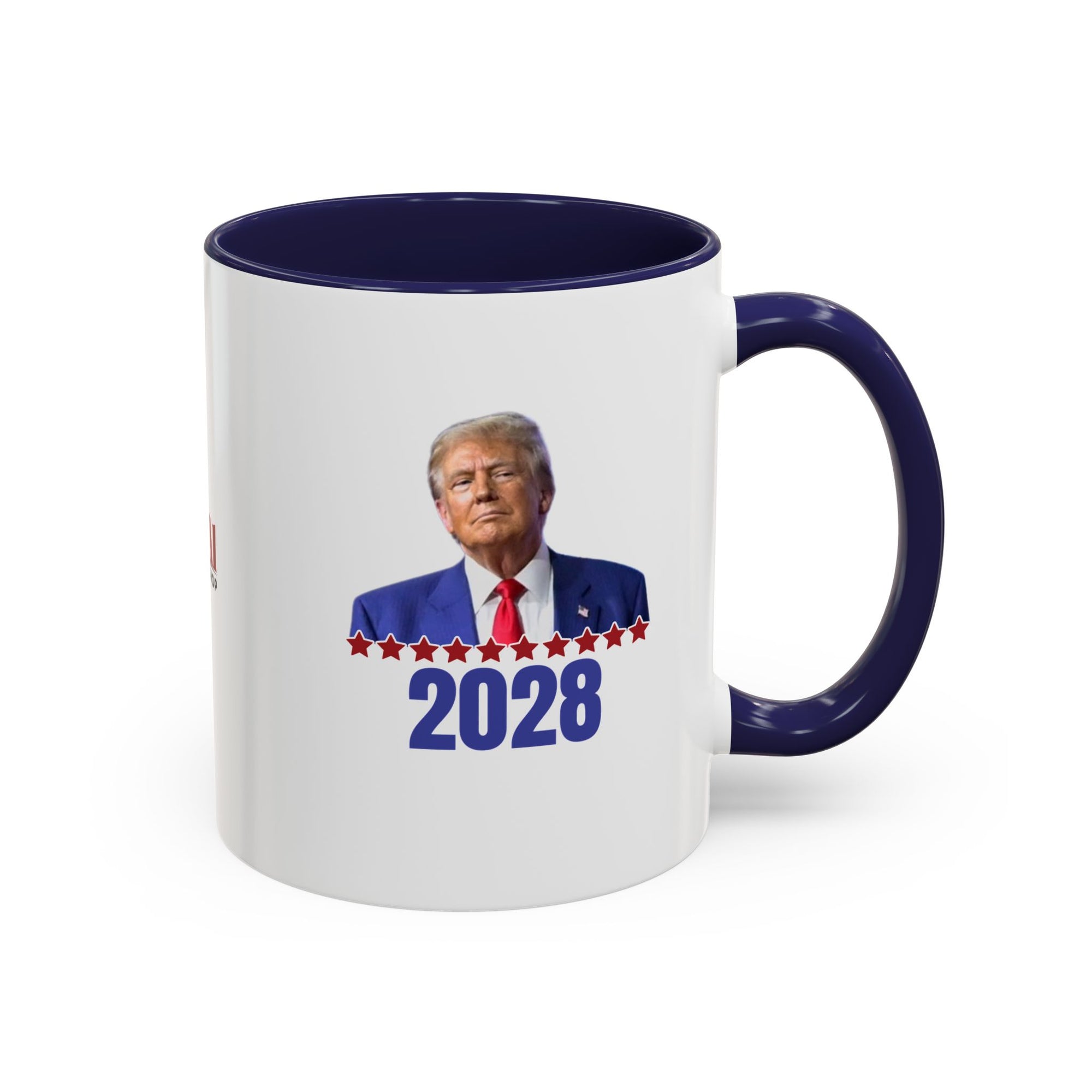 Trump 2028 Accent Coffee Mug - Ceramic Mug for Political Enthusiasts